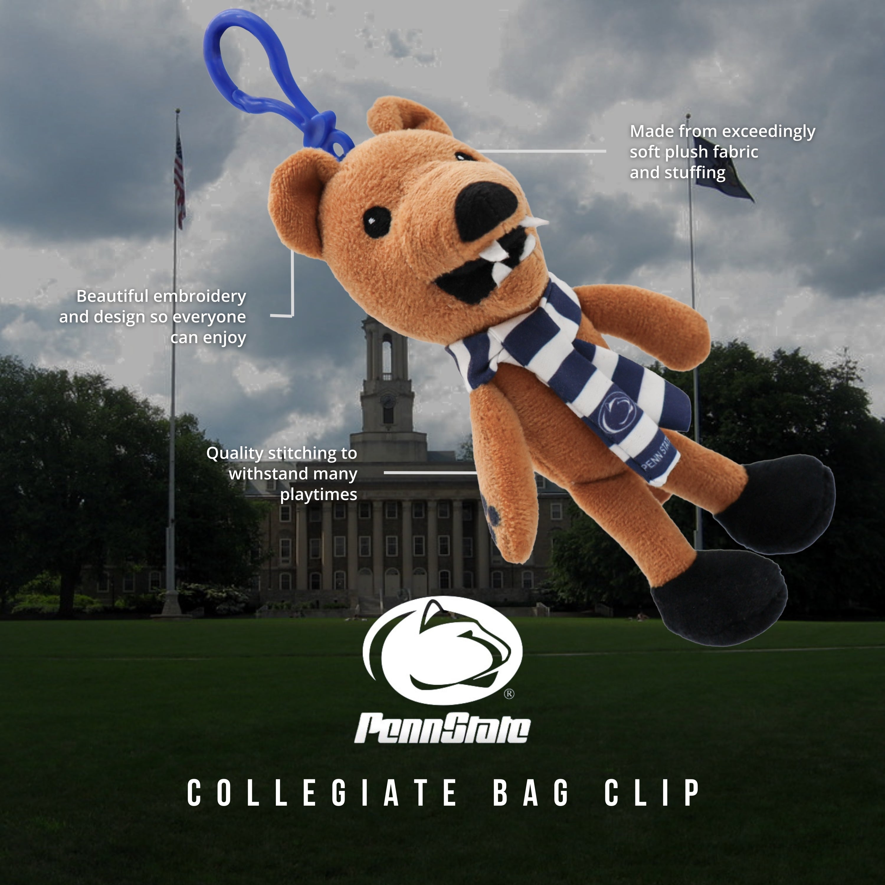 Penn State Lion Mascot Bag Clip