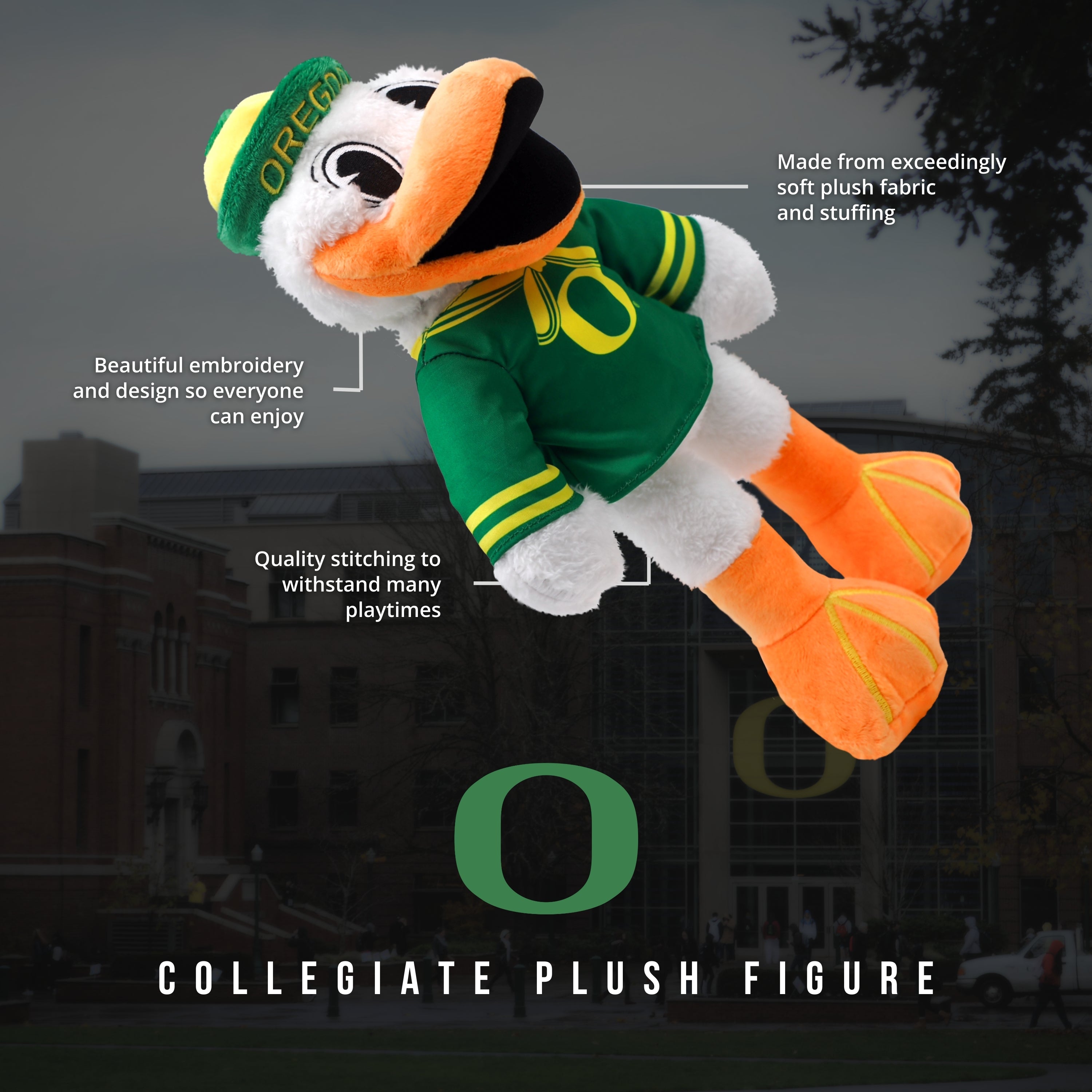 University of Oregon Duck 14 Inch Plush Figure