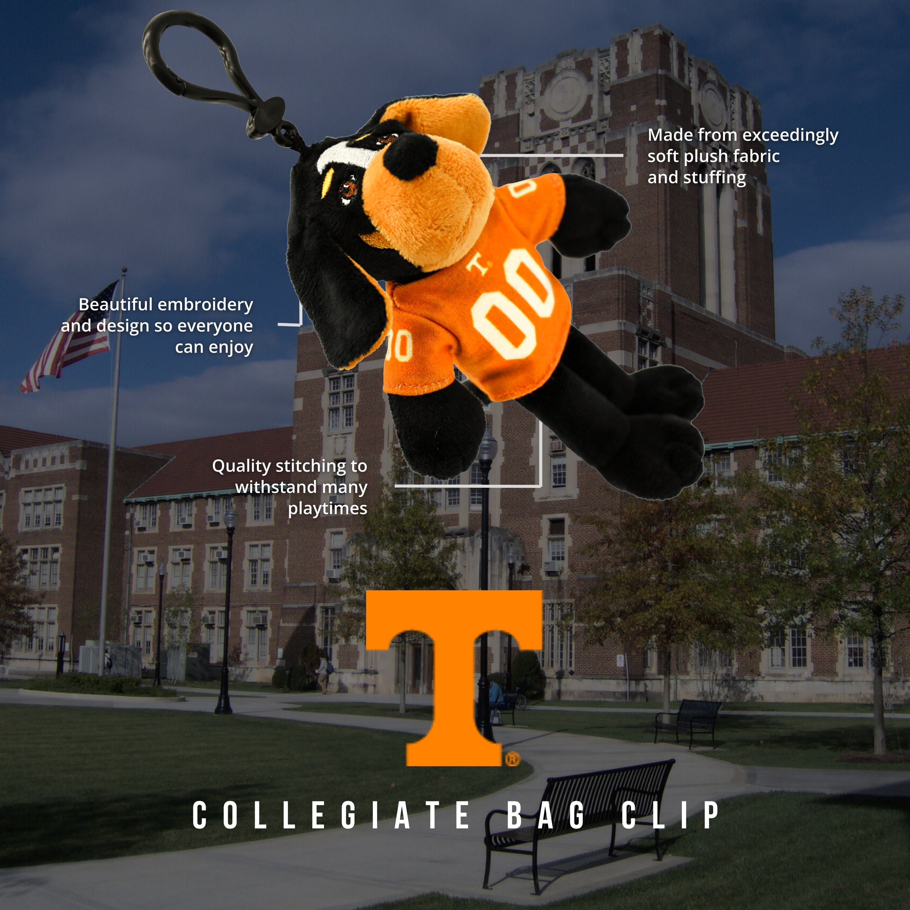 Univeristy of Tennessee Backpack Clip