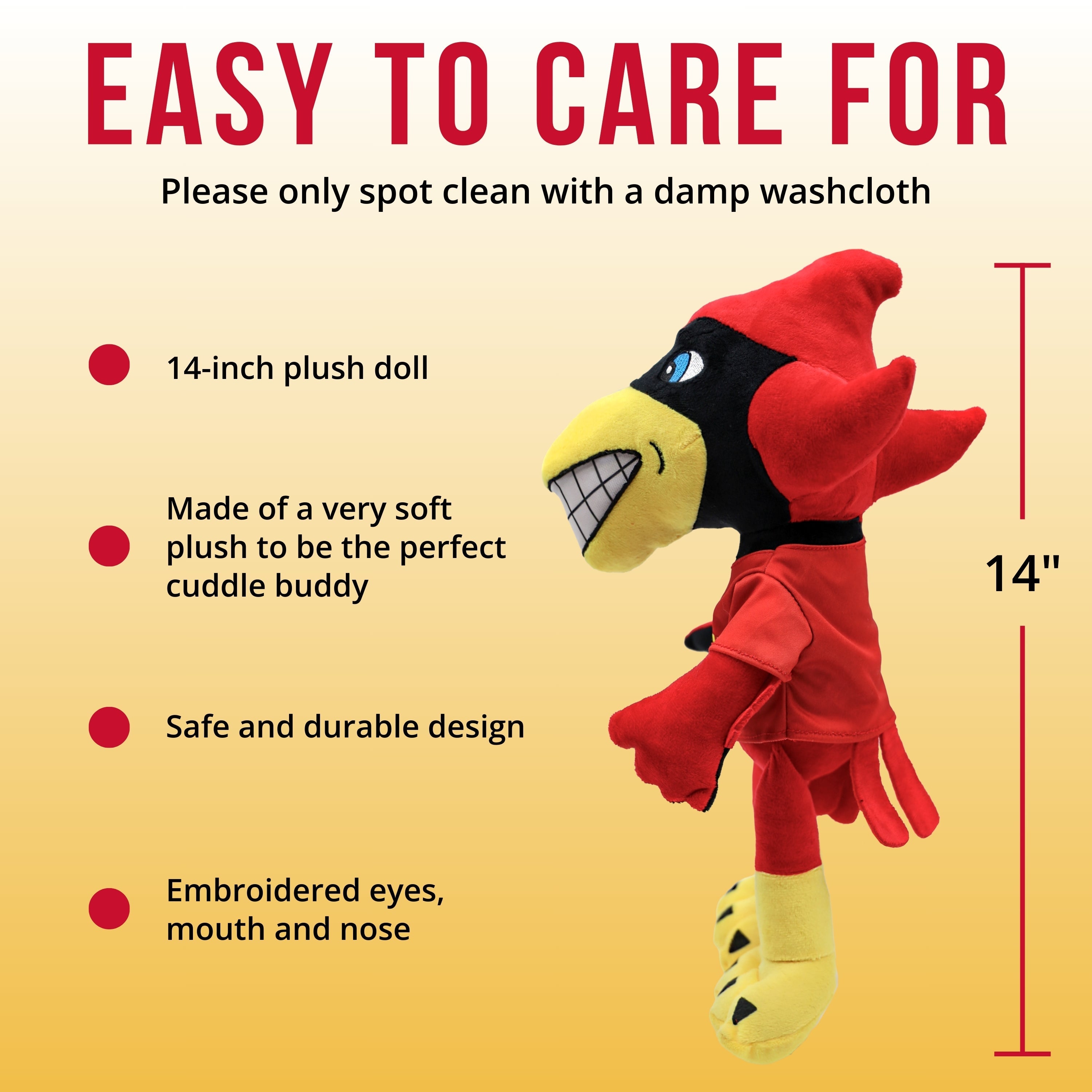 Iowa State University Cy 14 Inch Plush Figure