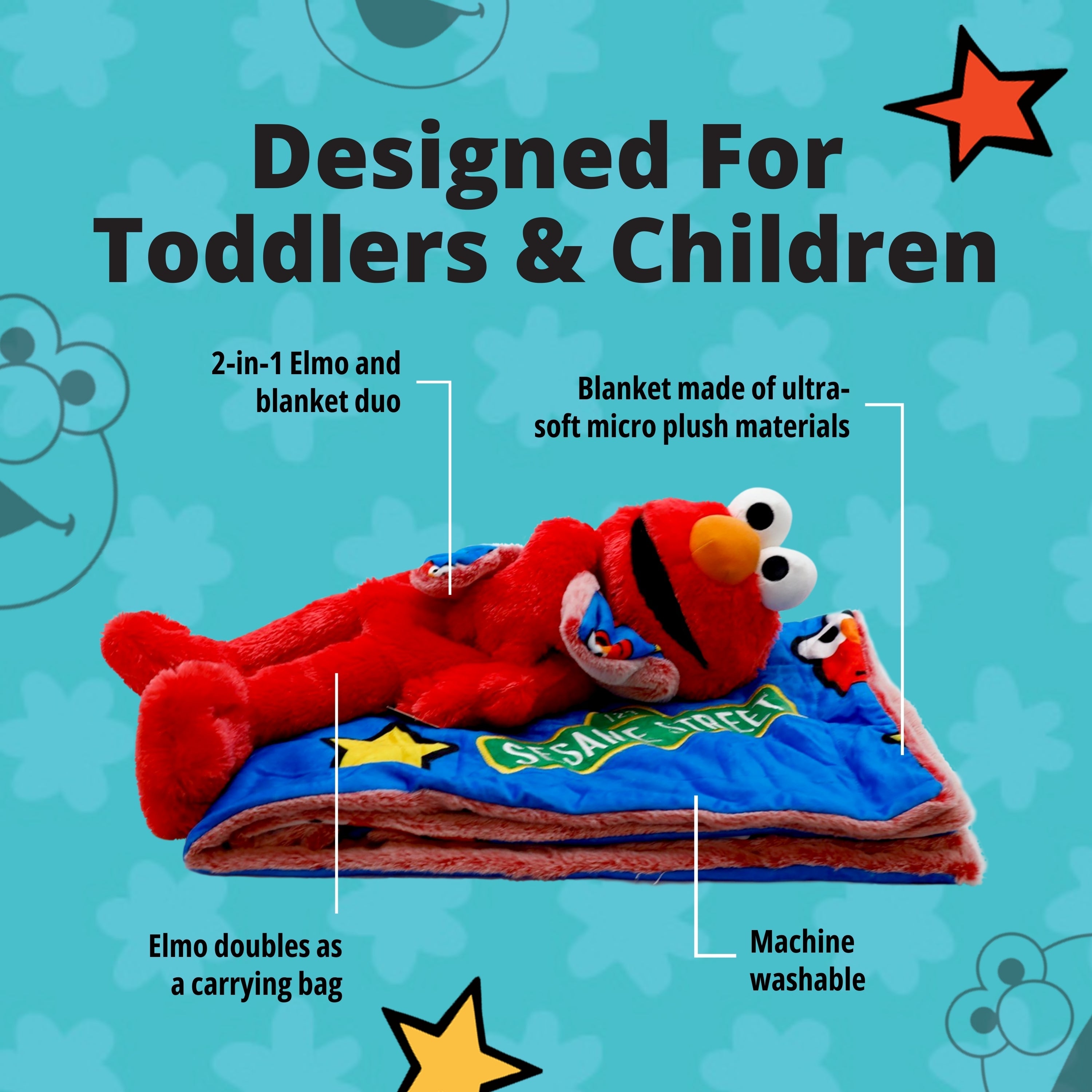 Sesame Street Elmo Blankie Bestie