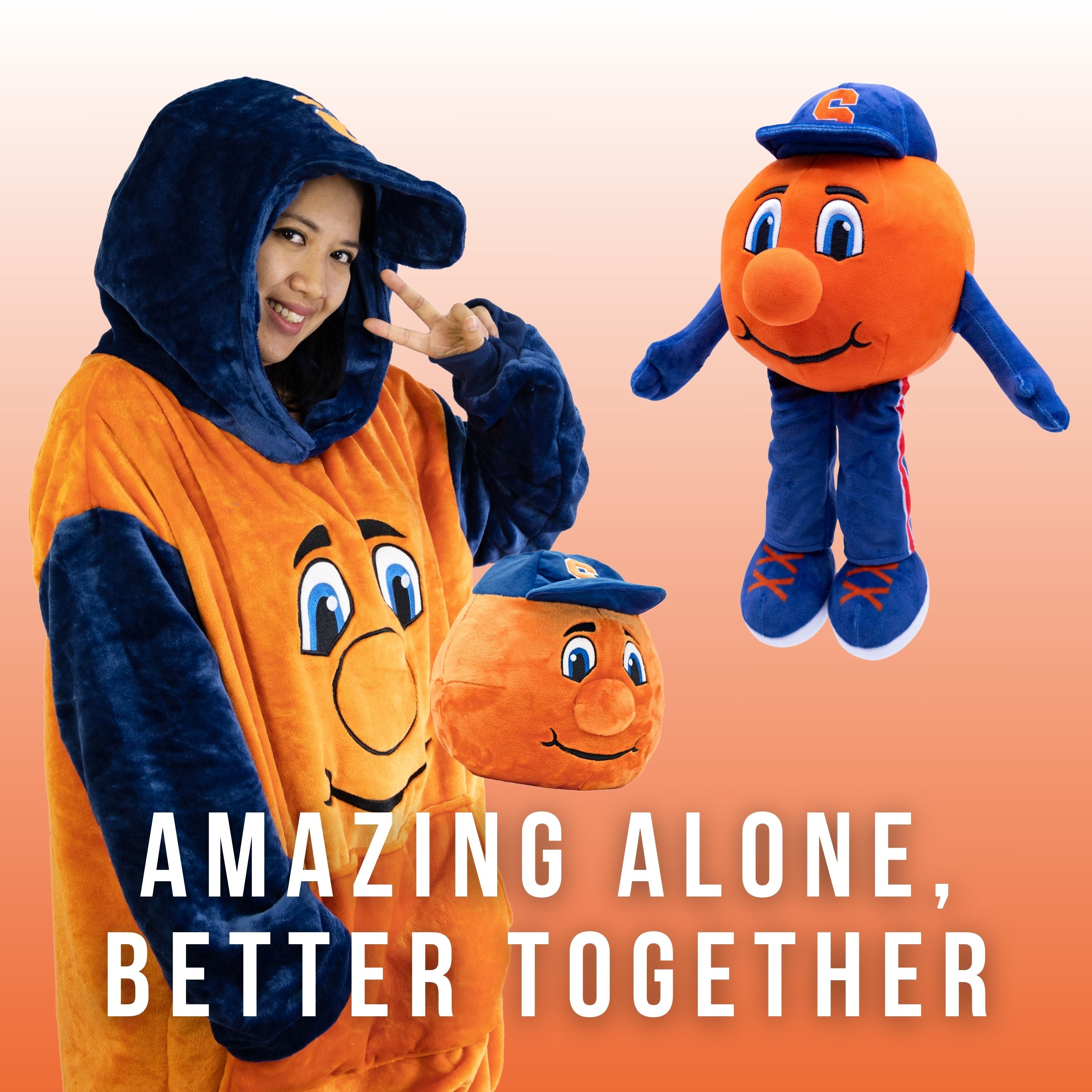 Syracuse University Otto the Orange Snugible | Blanket Hoodie & Pillow