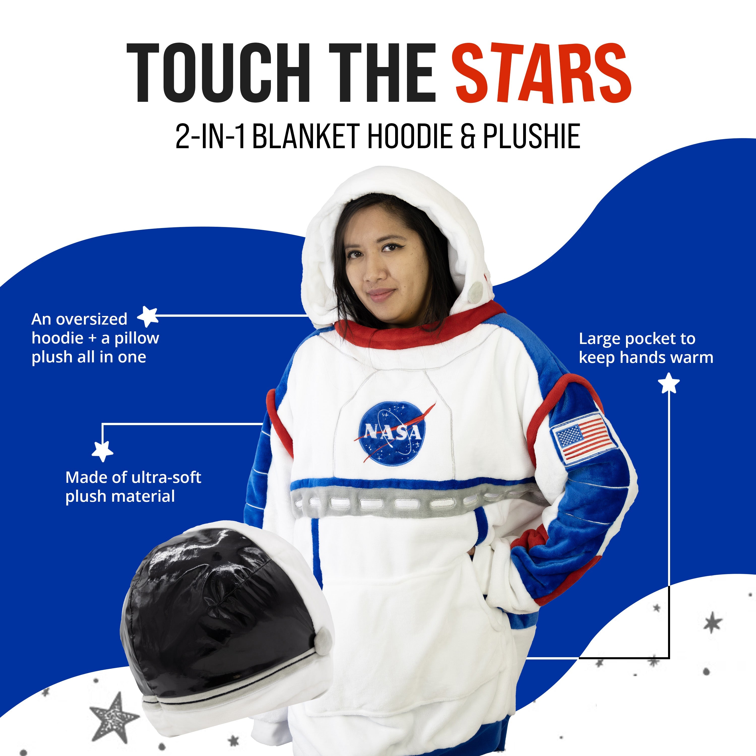 Astronaut Snugible | Blanket Hoodie & Pillow