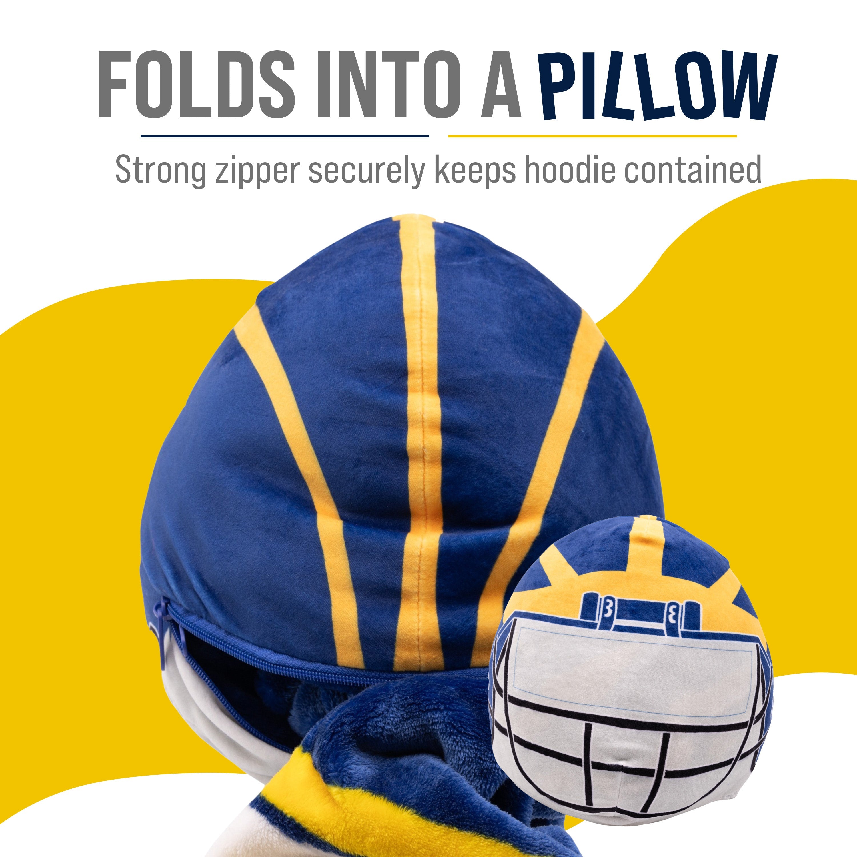 University of Michigan Helmet Snugible | Blanket Hoodie & Pillow