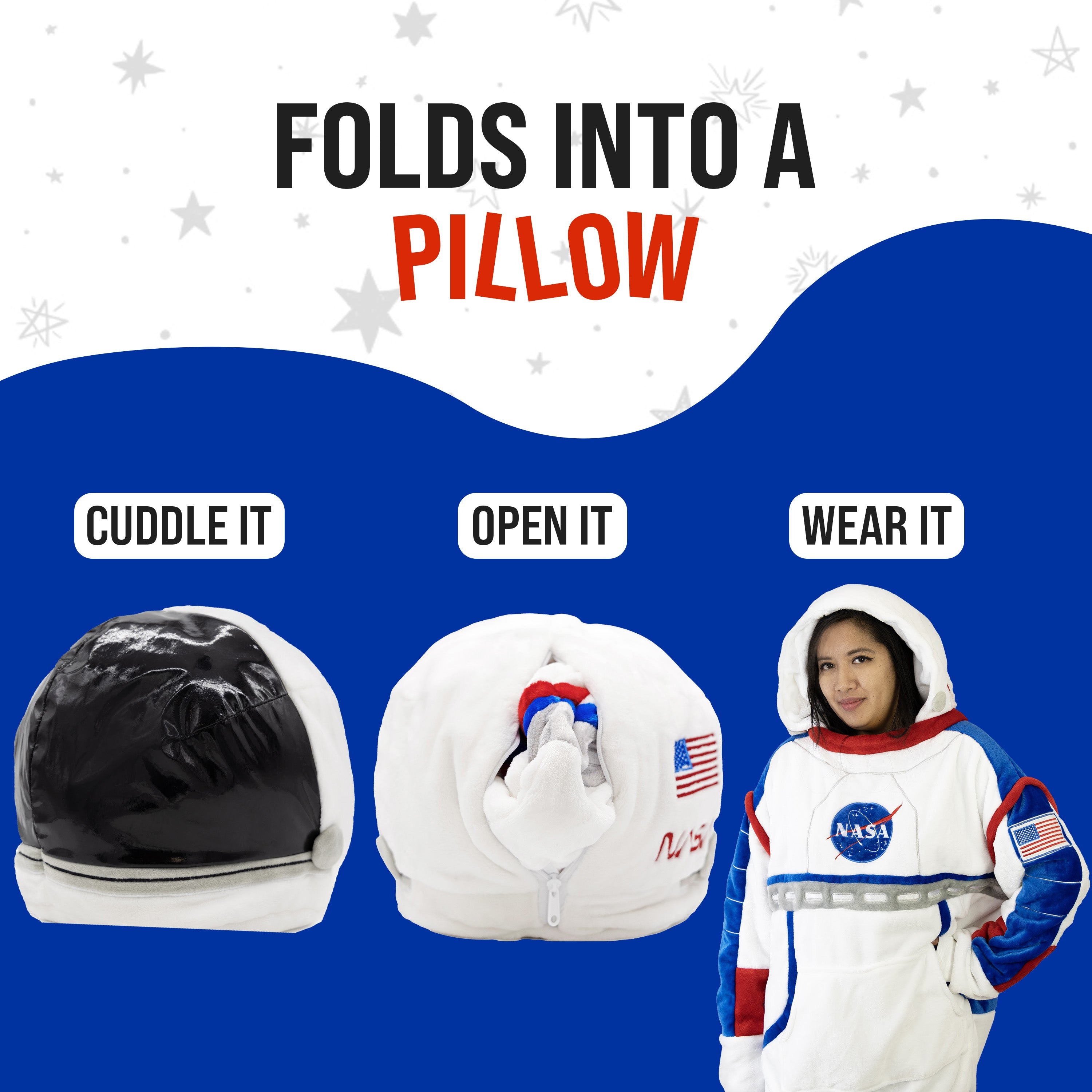 Astronaut Snugible | Blanket Hoodie & Pillow