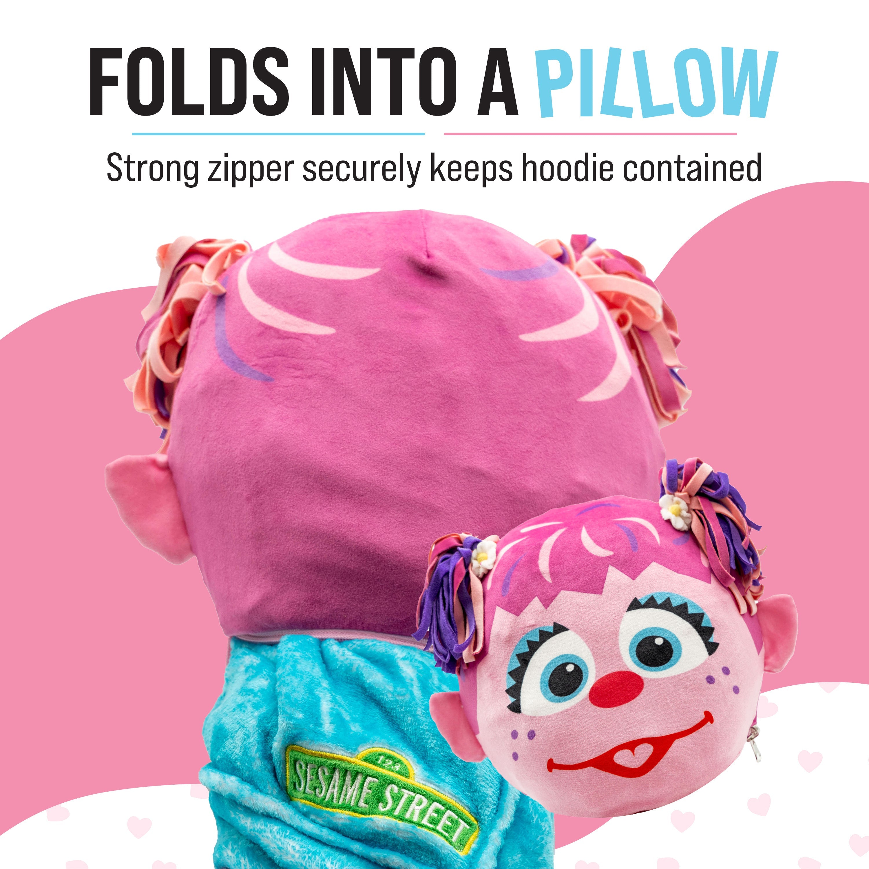 Sesame Street Abby Cadabby Adult Snugible | Blanket Hoodie & Pillow