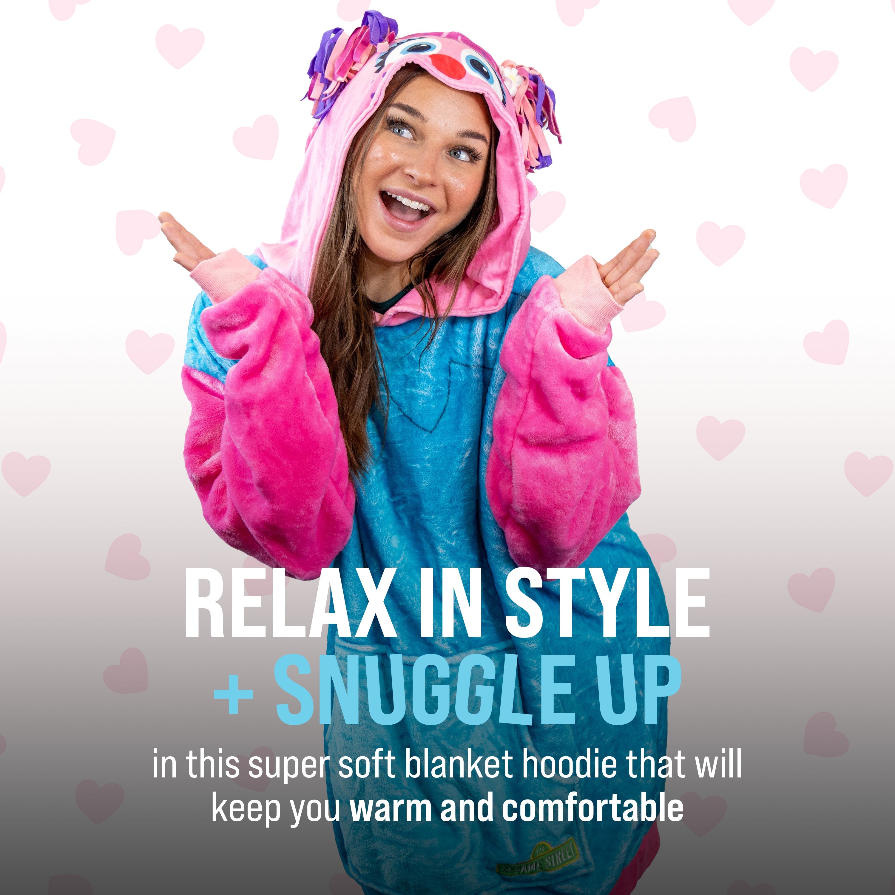 Sesame Street Abby Cadabby Adult Snugible | Blanket Hoodie & Pillow