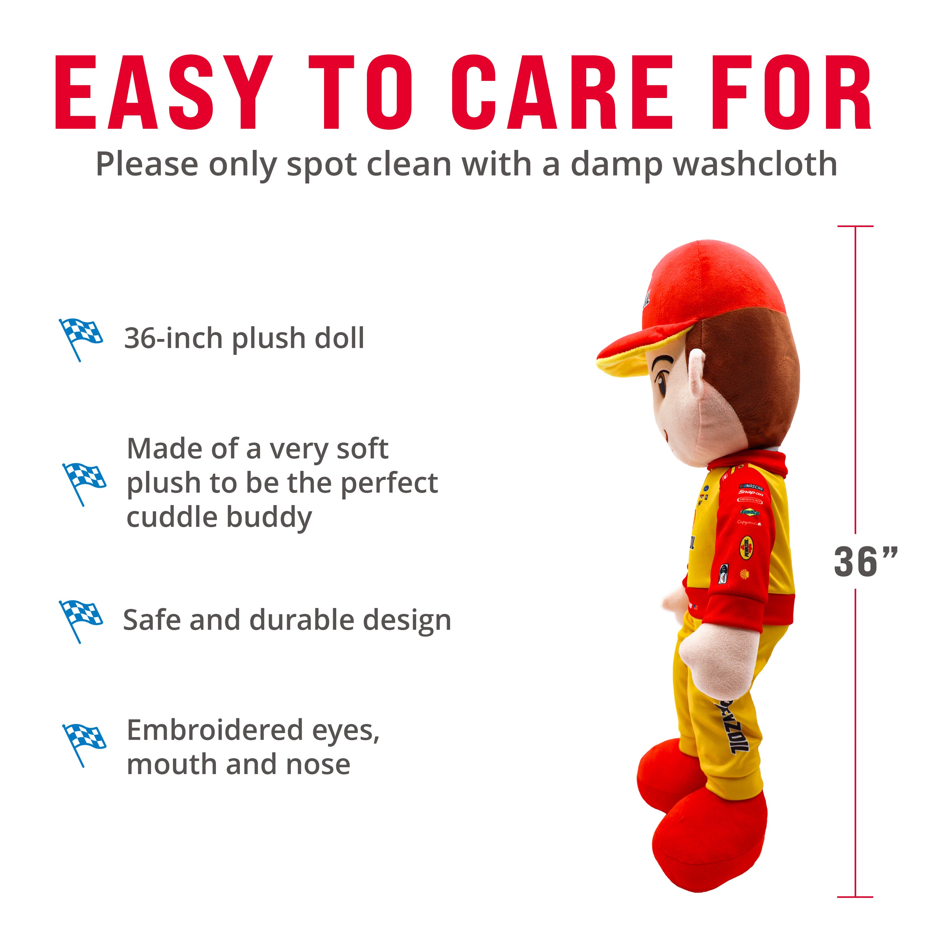 NASCAR | Team Penske Joey Logano 36” Plush Figure