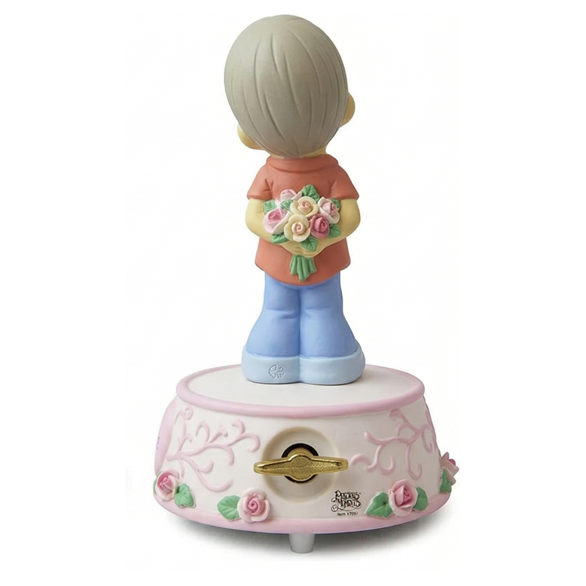 Be Mine Musical Always In My Heart Figurine Precious Moments Boy And Rose 113103