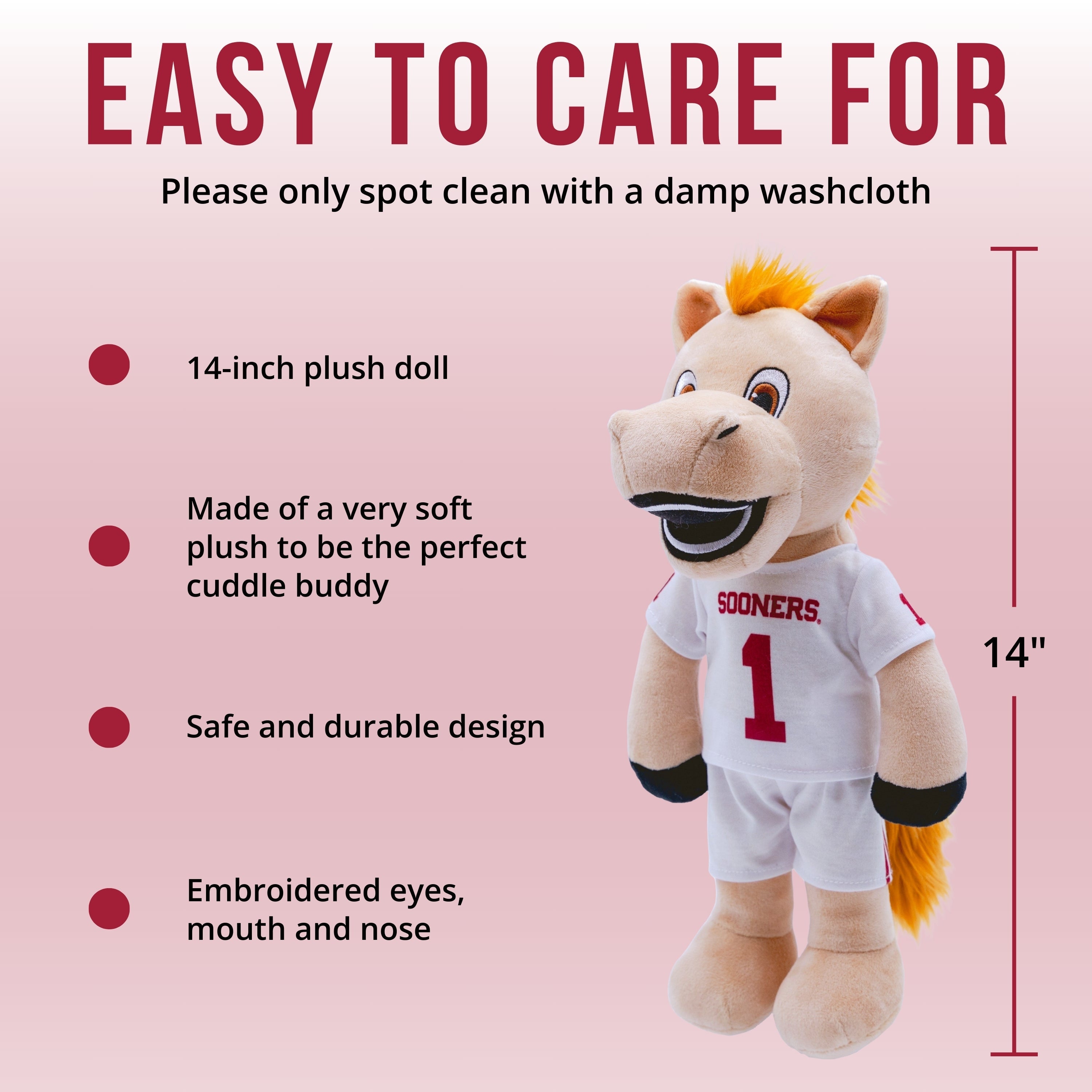 University Of Oklahoma Sooner 14 Inch Plush Figure