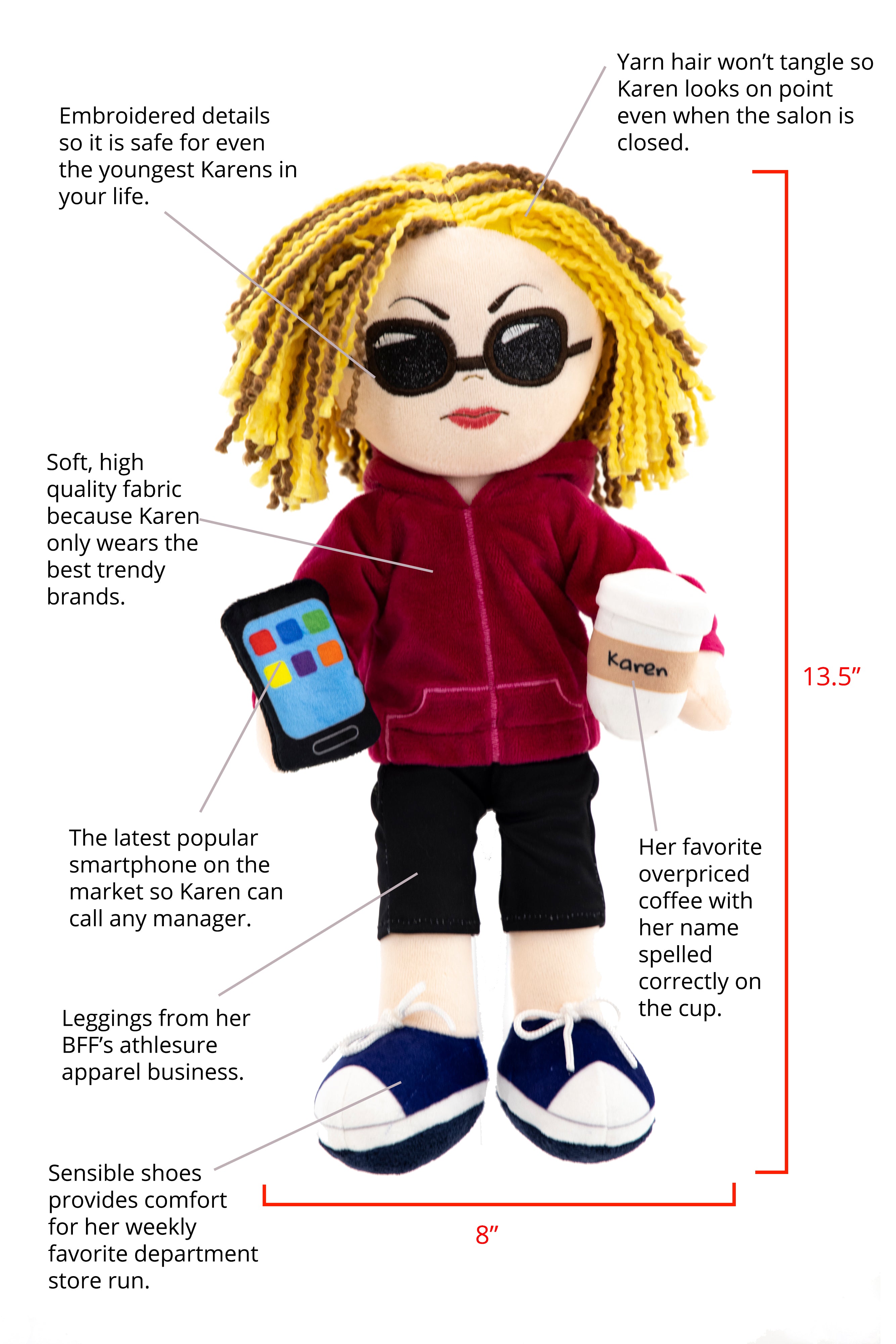 Karen 13.5 Inch Rag Doll