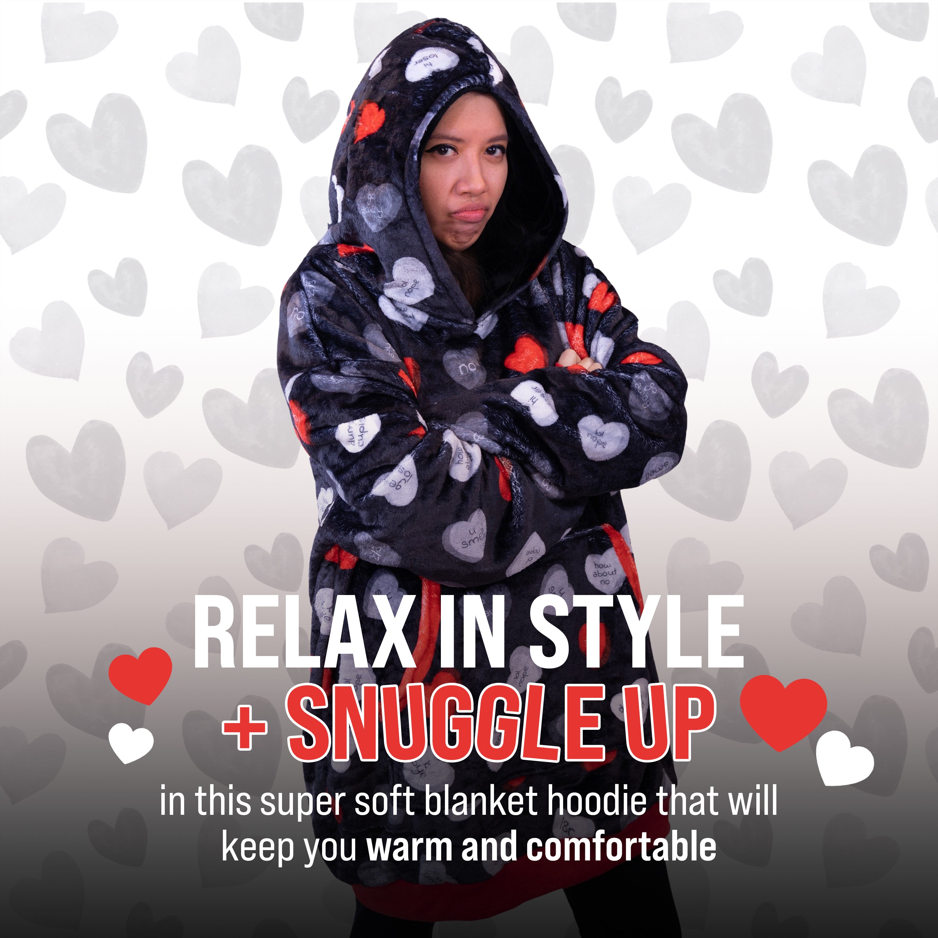 Love Sux Snugible | Blanket Hoodie & Pillow