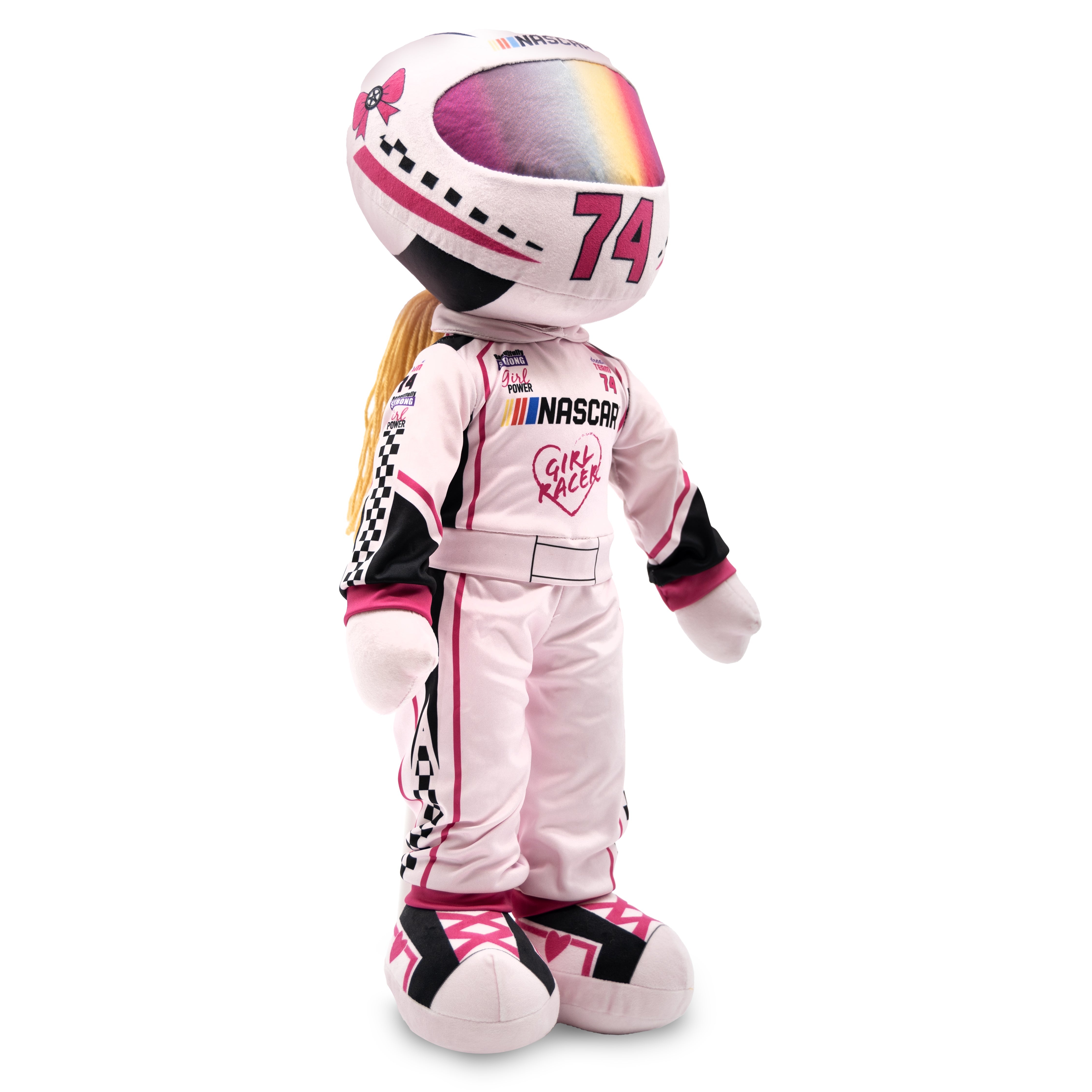 NASCAR | 14 Inch Sophie Speedster Driver Plush Figure (Pink)