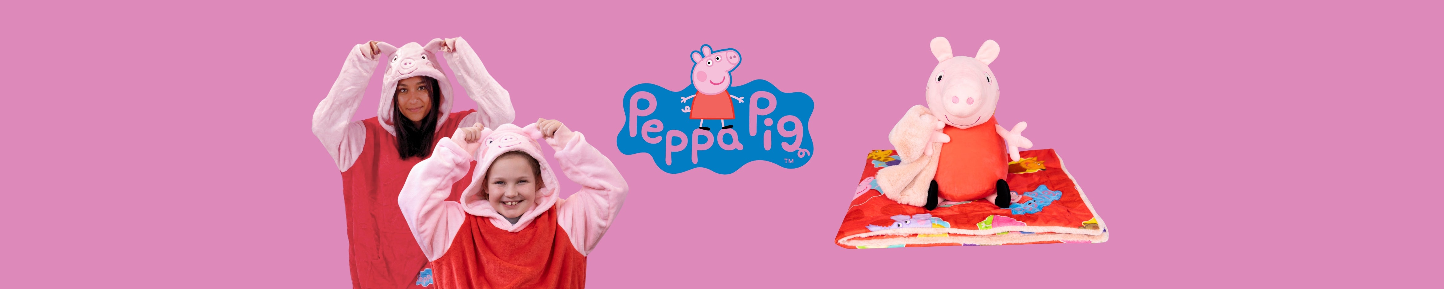 Peppa Pig Blanket Hoodie & 2-in-1 Blanket Pillow Collection