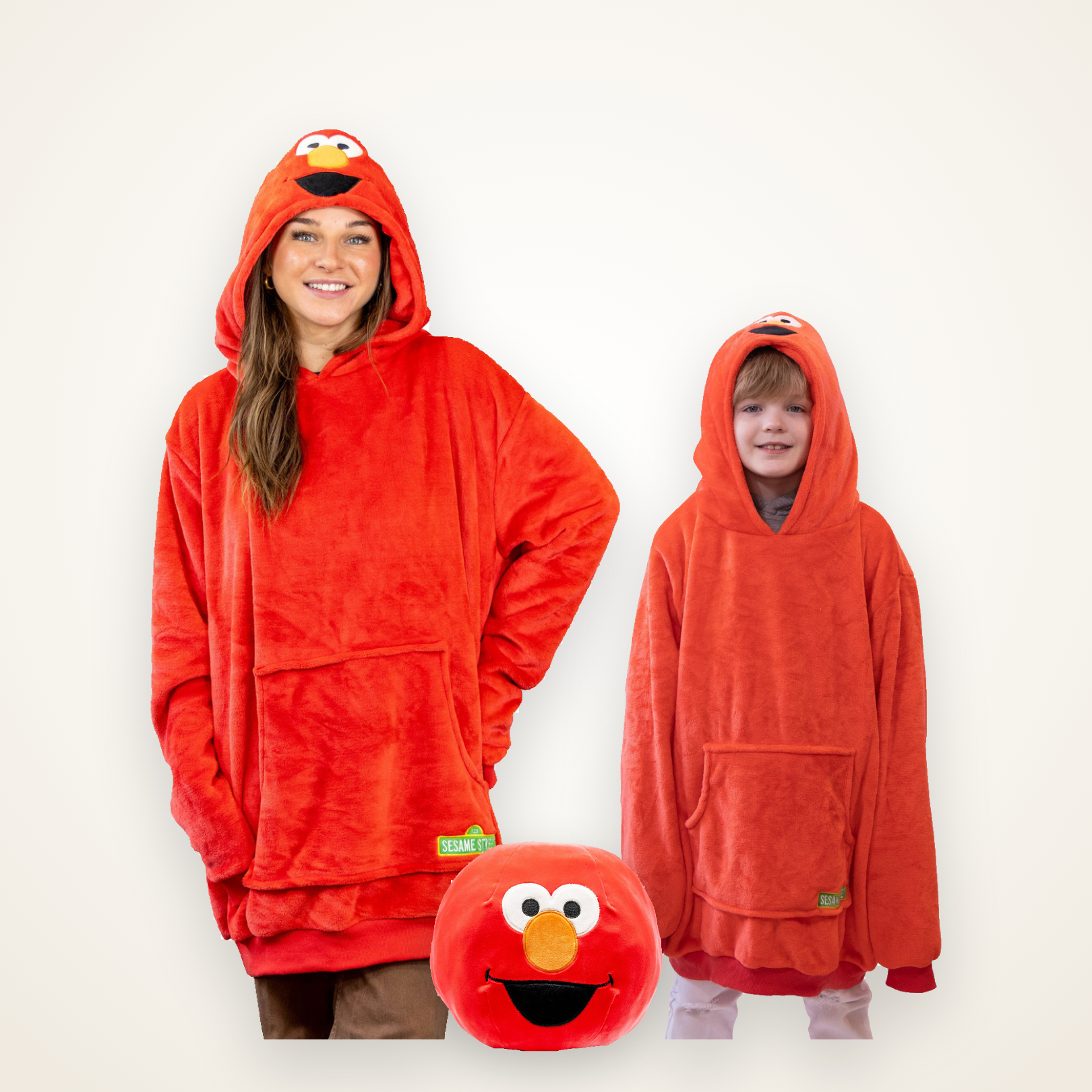 Sesame Street Elmo Kids Snugible | Blanket Hoodie & Pillow