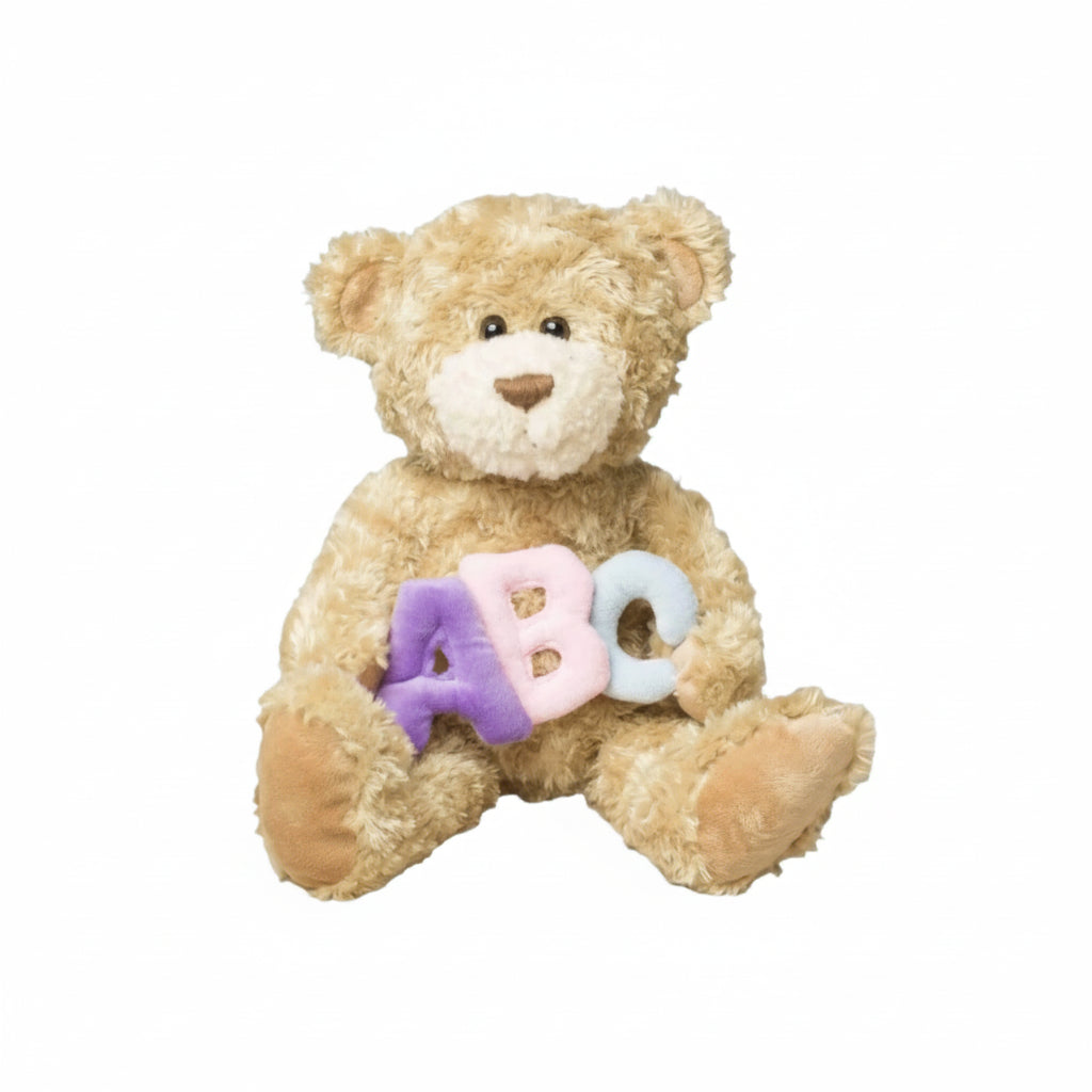 "Jackson" the 12in Pastel ABC Stuffed Teddy Bear Animal