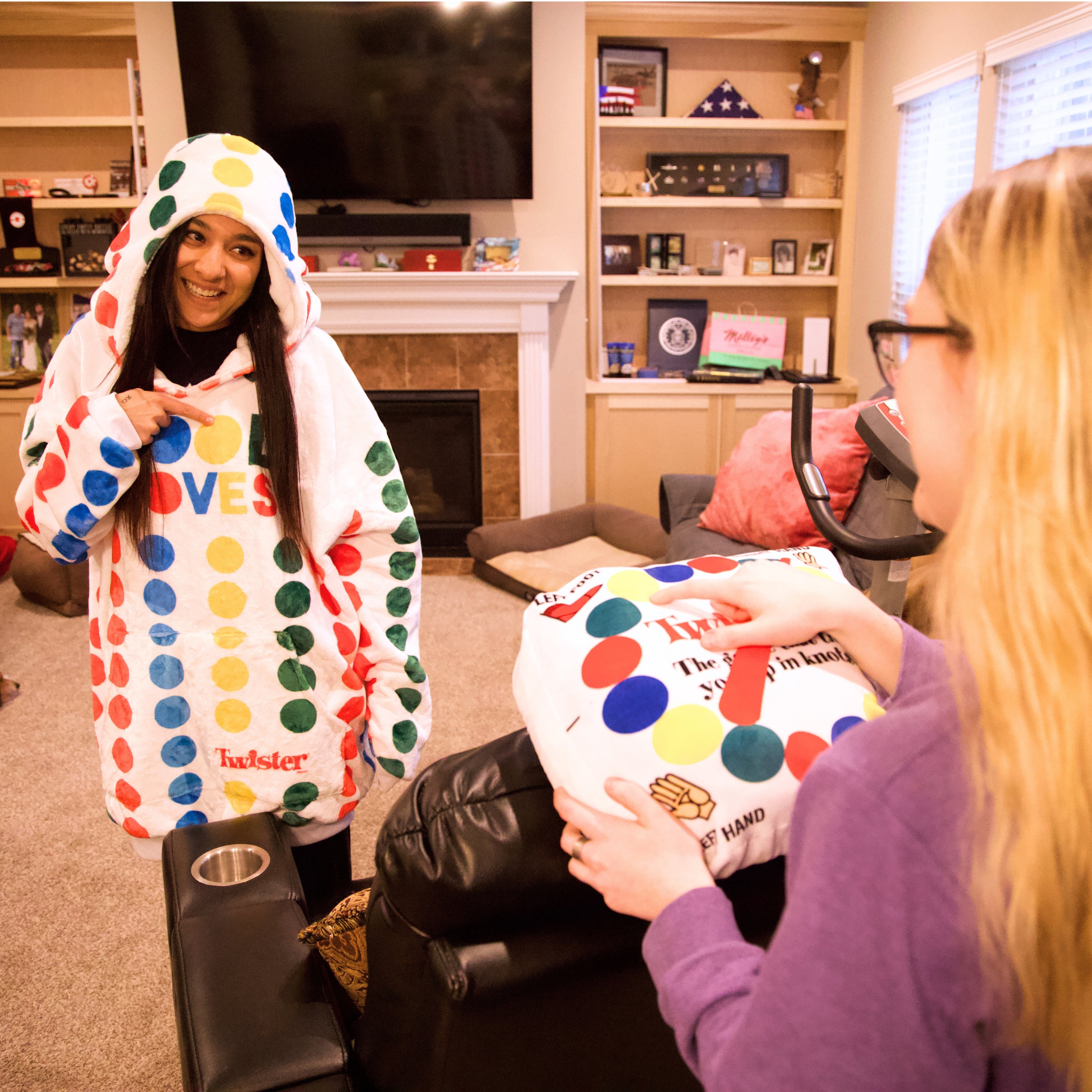 HASBRO Twister Snugible | Blanket Hoodie & Pillow