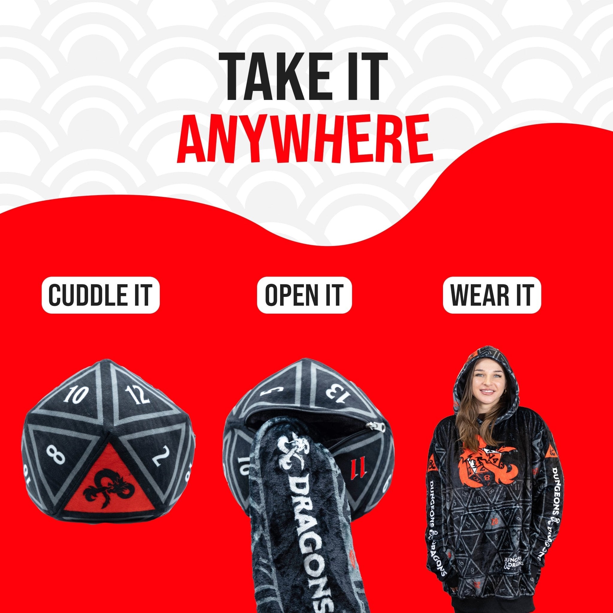 Plushible.comSnugiblesDungeons & Dragons Snugible | Blanket Hoodie & Pillow