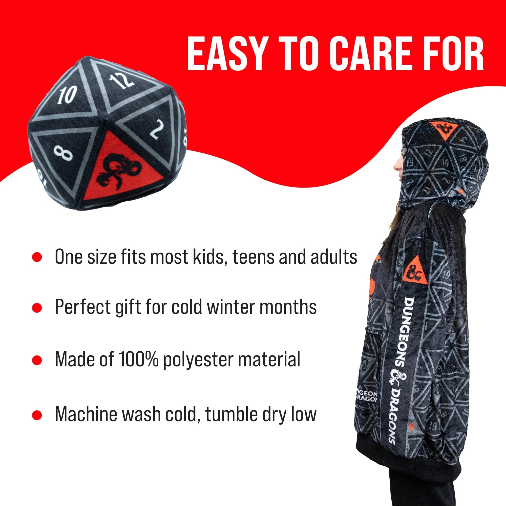 Plushible.comSnugiblesDungeons & Dragons Snugible | Blanket Hoodie & Pillow