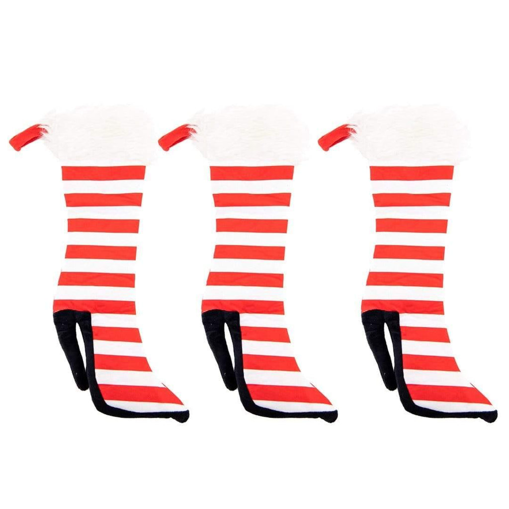Taylor Toy Christmas 3 Pack - Stripes High Heeled Christmas Stockings