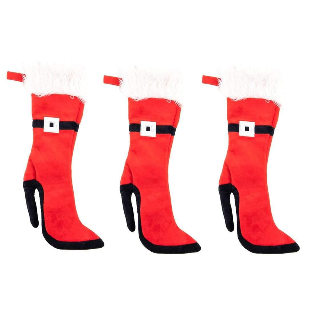 Taylor Toy Christmas 3 Pack - Santa Belt High Heeled Christmas Stockings