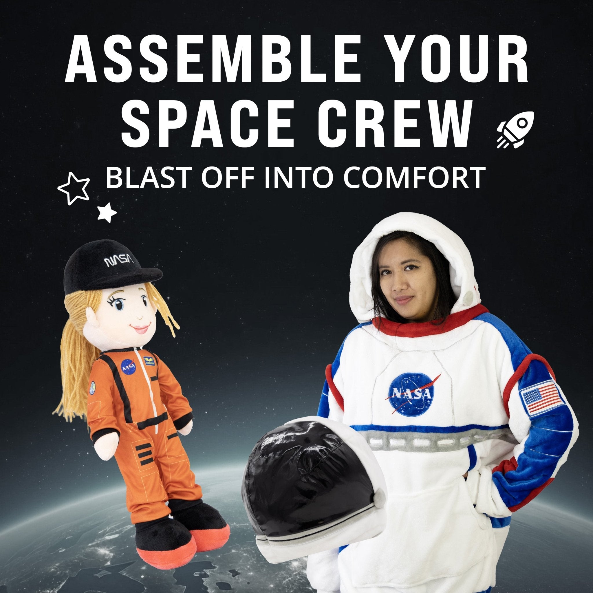 Plushible.com14 Inch Rag DollsNASA | Astronaut Eimmie 14 Inch Plush Figure