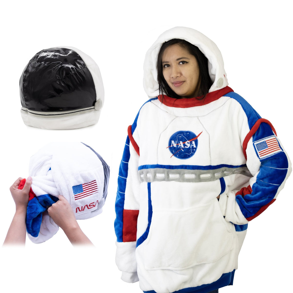 NASA Astronaut Snugible Blanket Hoodie Pillow