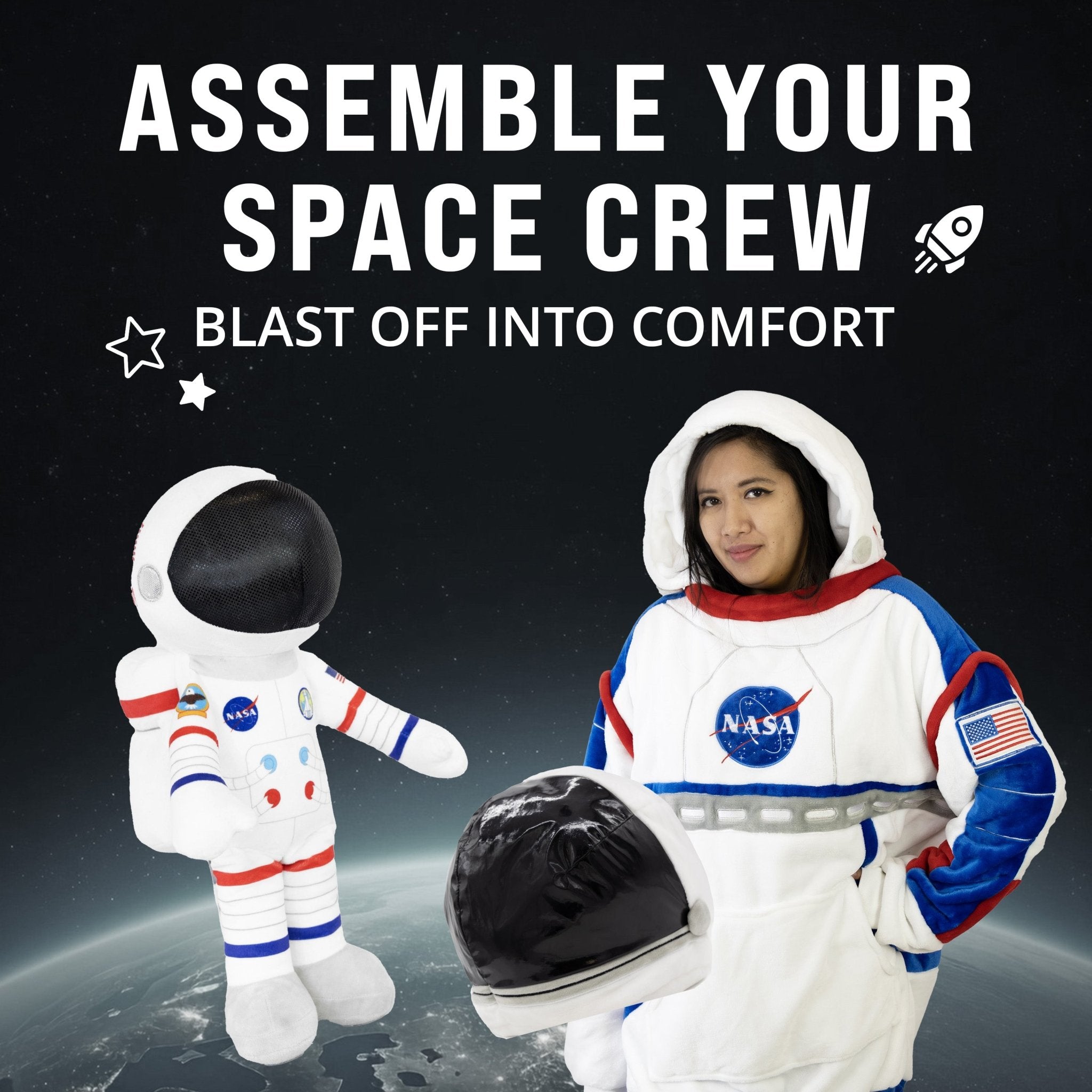 Plushible.com14 Inch Rag DollsNASA | Astronaut Spacesuit 14 Inch Plush Figure