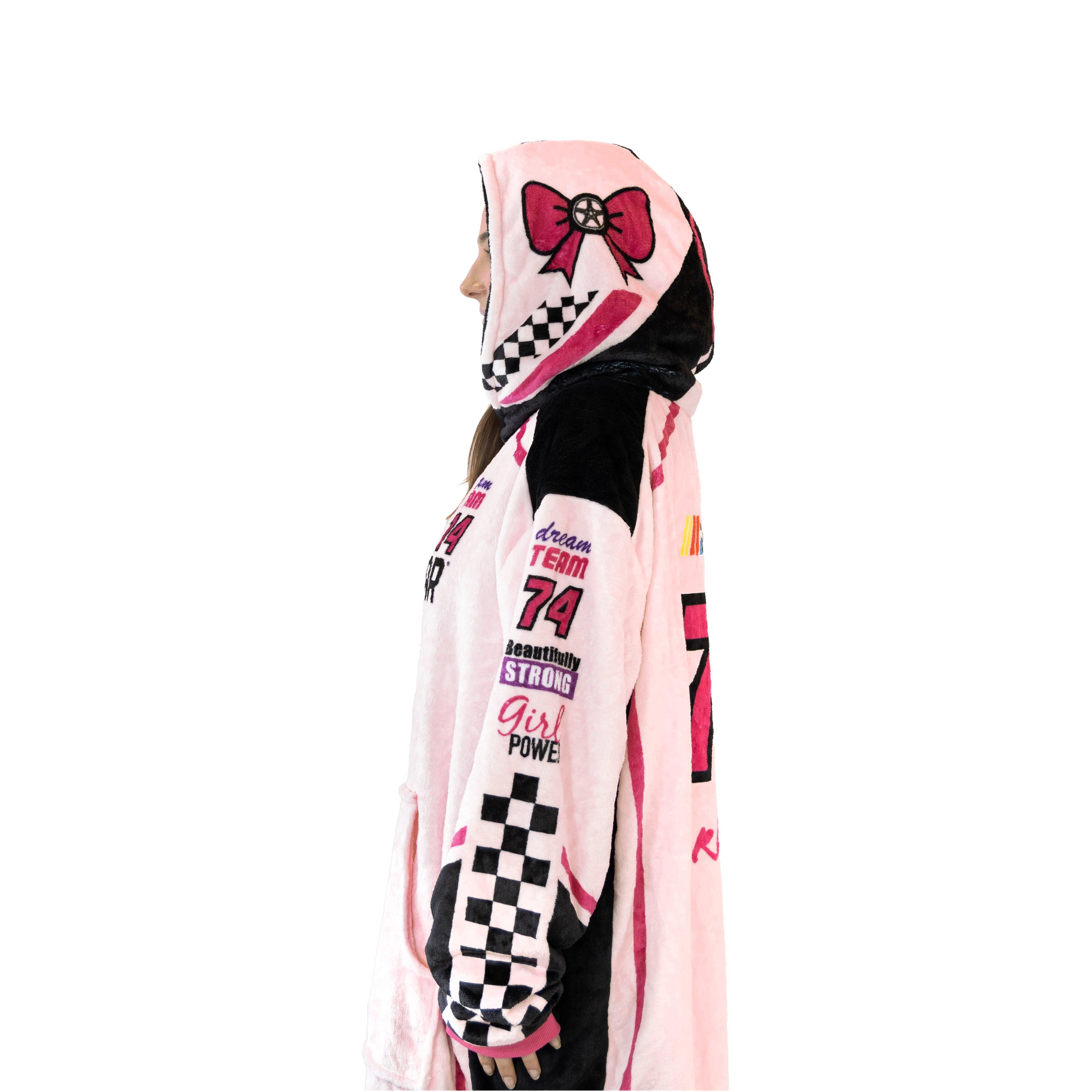 NASCAR Racing Suit Snugible (Pink) | Blanket Hoodie & Pillow