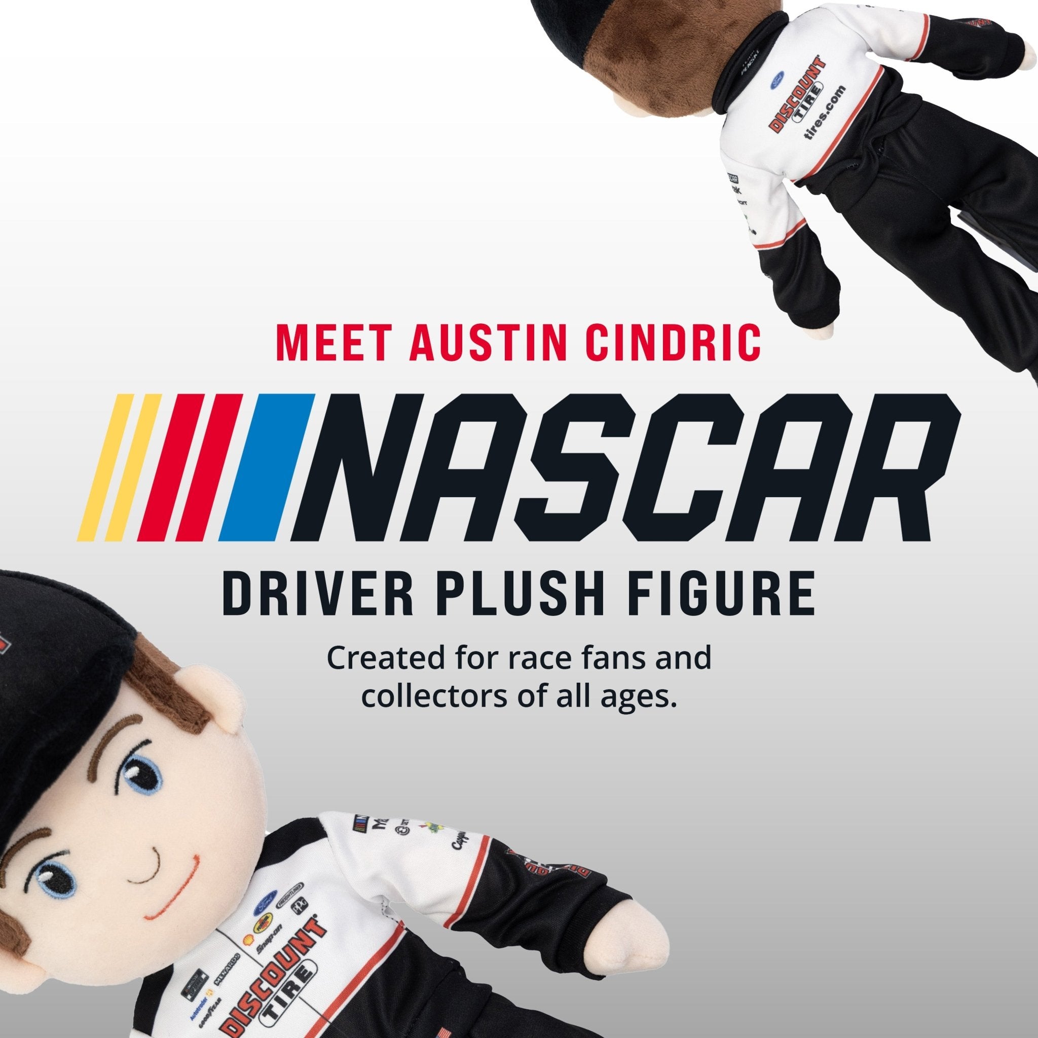 Plushible.com14 Inch Rag DollsNASCAR | Team Penske Austin Cindric Plush Figure