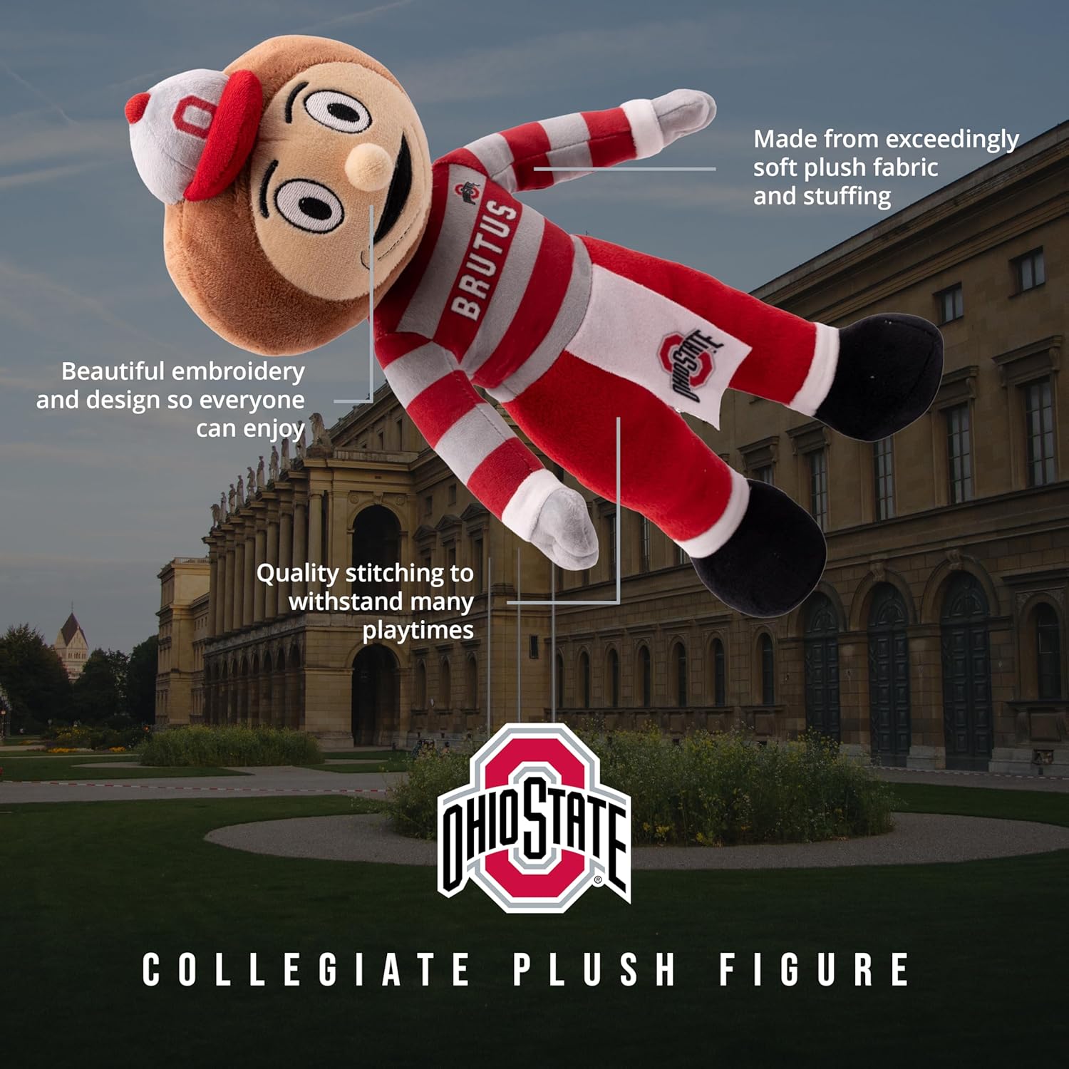 Ohio State Brutus 14 Inch Plush Figure