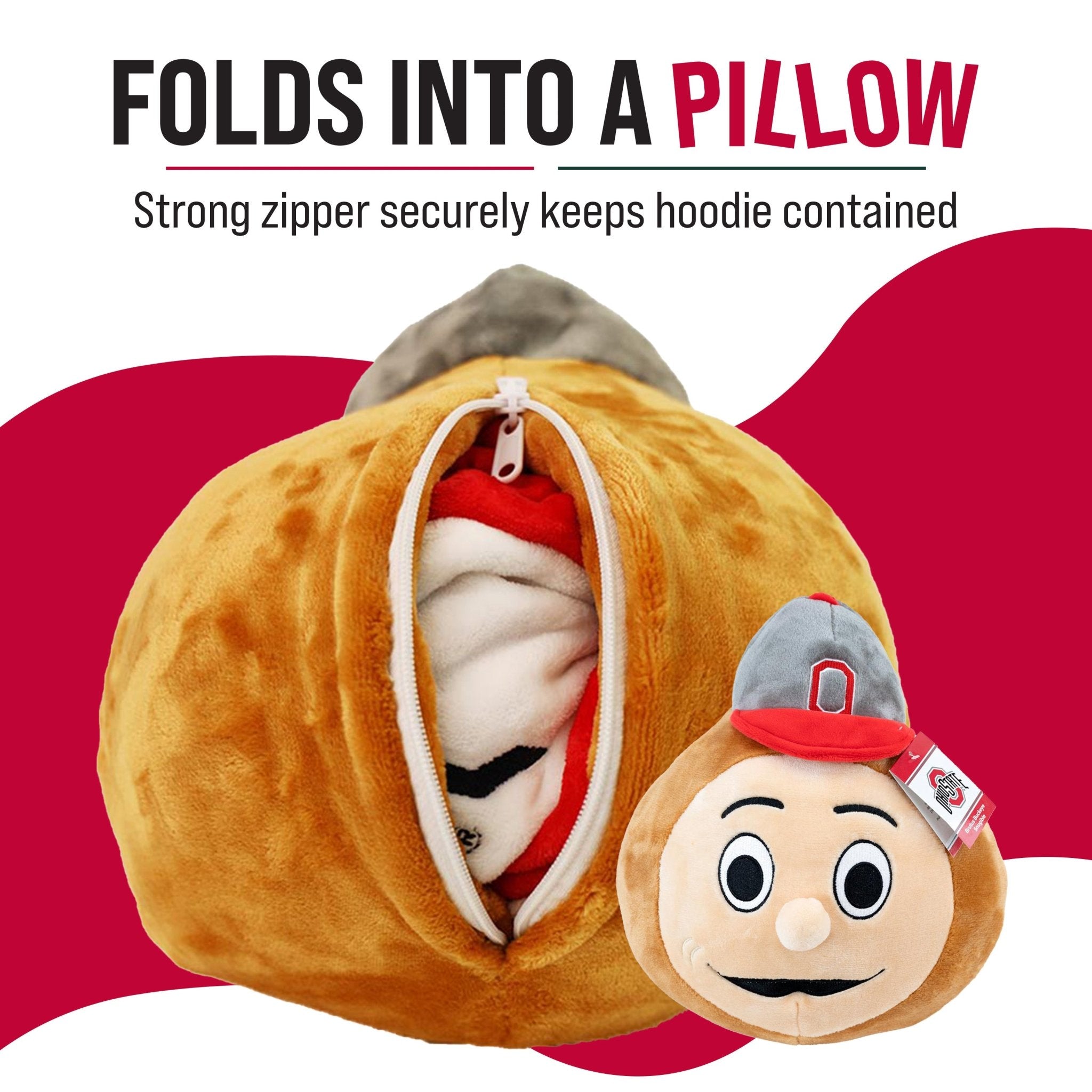 Plushible.comSnugiblesOhio State University Snugible | Blanket Hoodie & Pillow