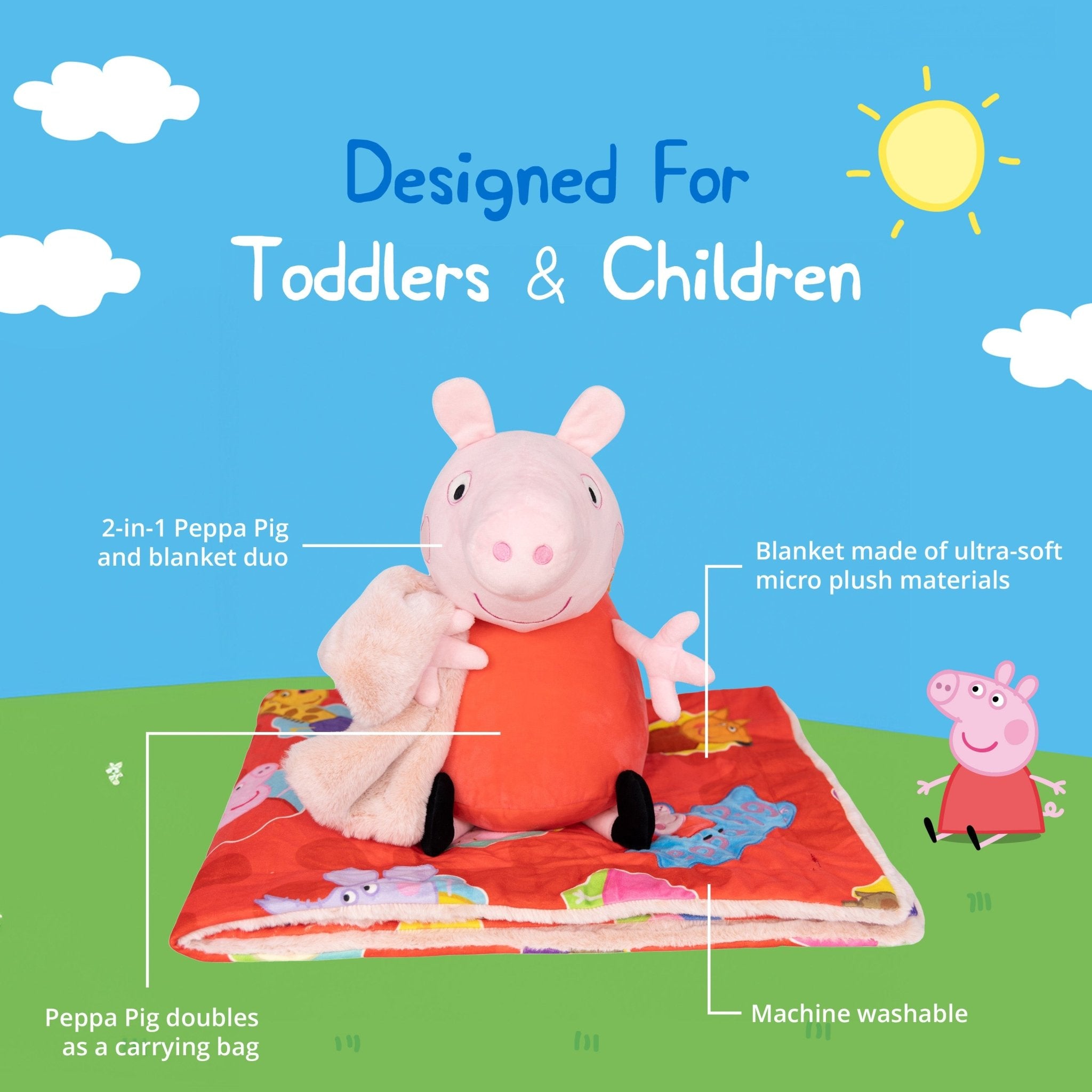 Plushible.comStuffed AnimalsPeppa Pig Blankie Bestie