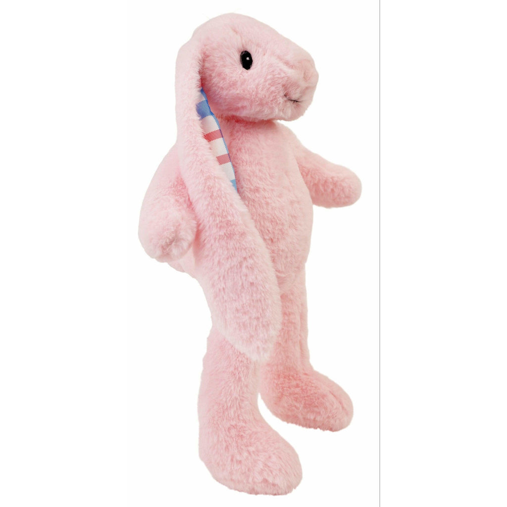 standing pink stuffed animal bunny
