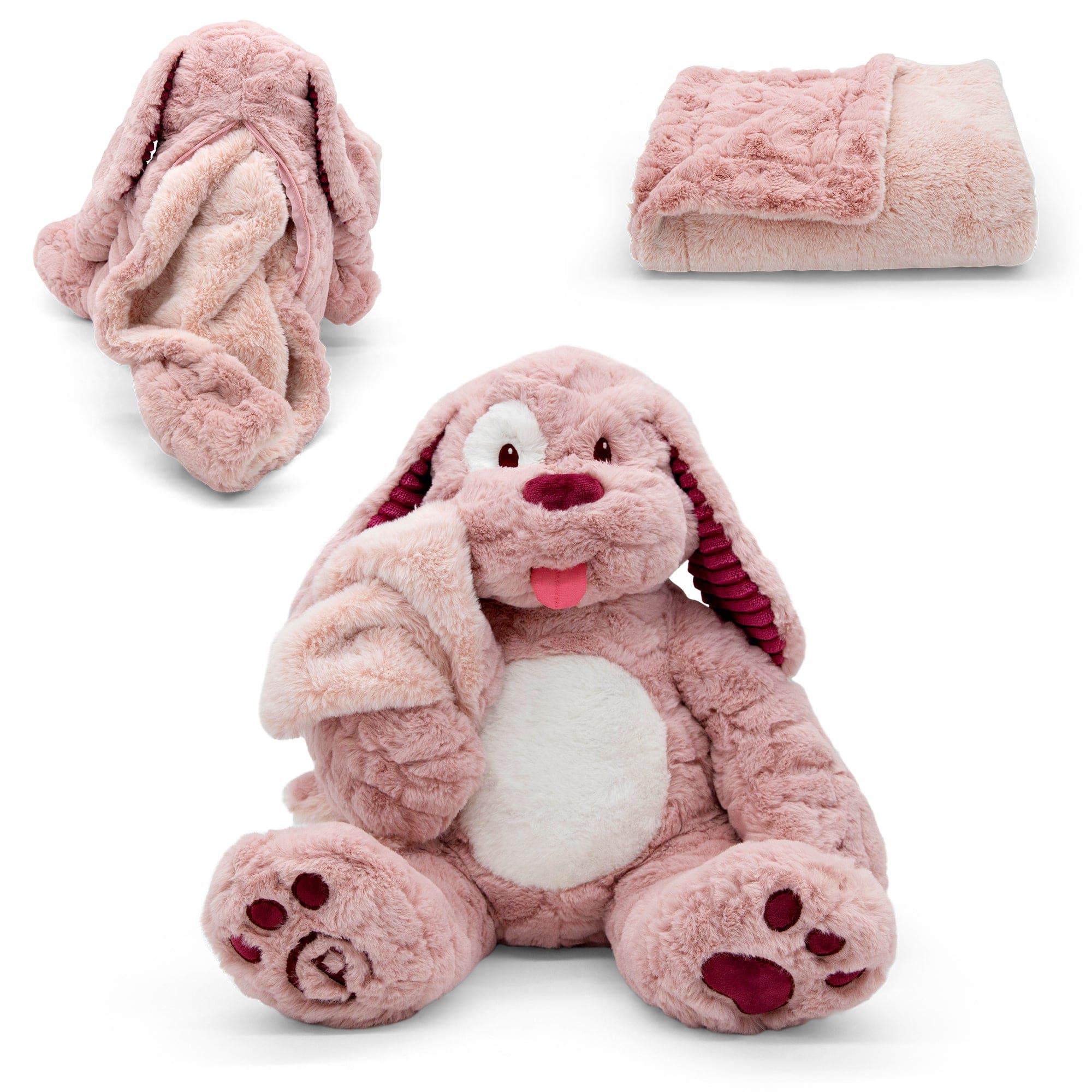 Plushible.comStuffed AnimalsPinky Dog Blankie Bestie