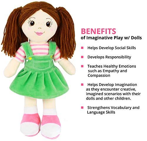 Plushible.com14 Inch Rag DollsPlaytime By Eimmie 14 Inch Rag Doll Allie