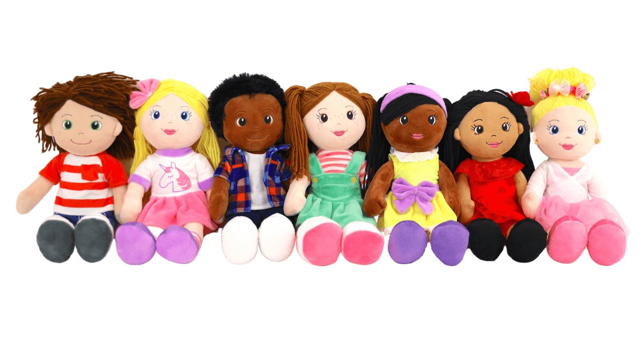 Plushible.com14 Inch Rag DollsPlaytime By Eimmie 14 Inch Rag Doll Charlie