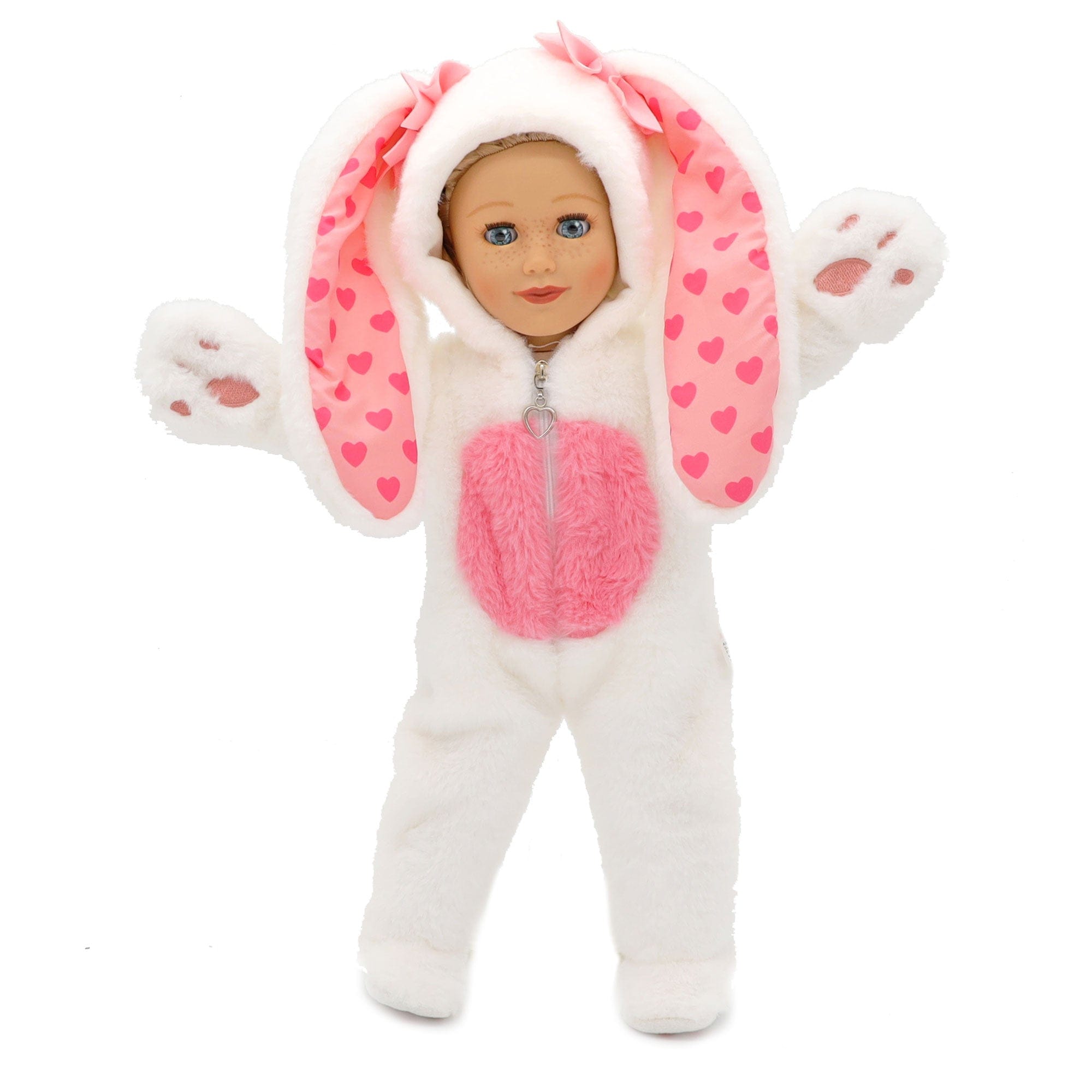 Plushible.comPlaytime by Eimmie Easter Bunny Doll Outfit Comes with Matching Child Bunny Ears