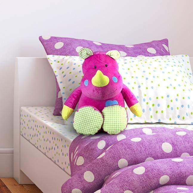 Plushible.comStuffed Animals"Ryan" the 15in Bright Striped Rhino