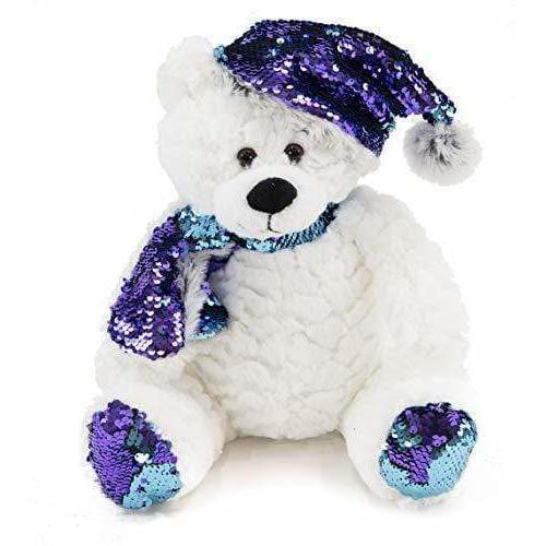Gitzy TOY_FIGURE Blue Sequins Holiday Bears