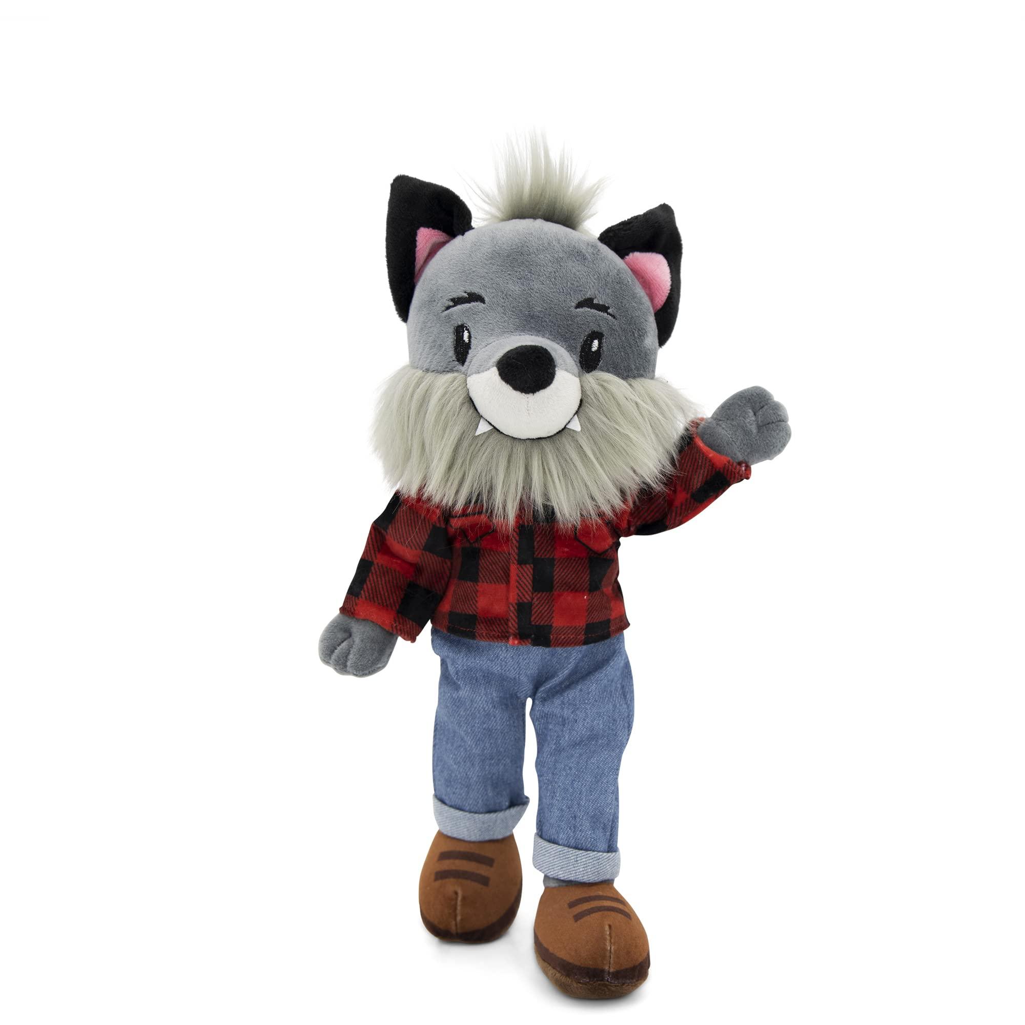 Plushible.com14 Inch Rag DollsSharewood Forest Friends 14 Inch Rag Doll Walter the Wolf