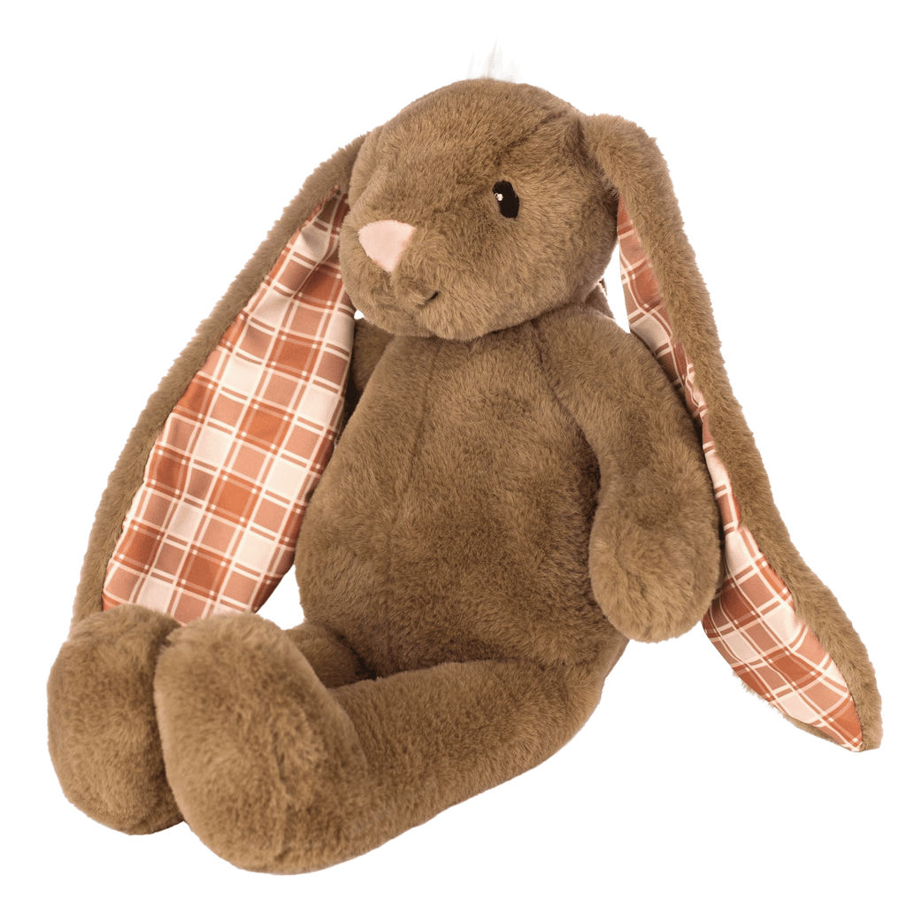 brown stuffed animal bunny with long ears