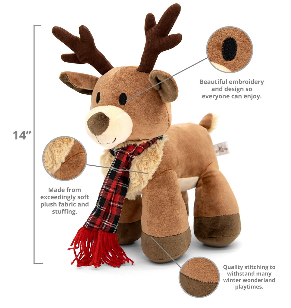 Plushible Stuffed Animals Copy of Stuffed Christmas Reindeer Plush