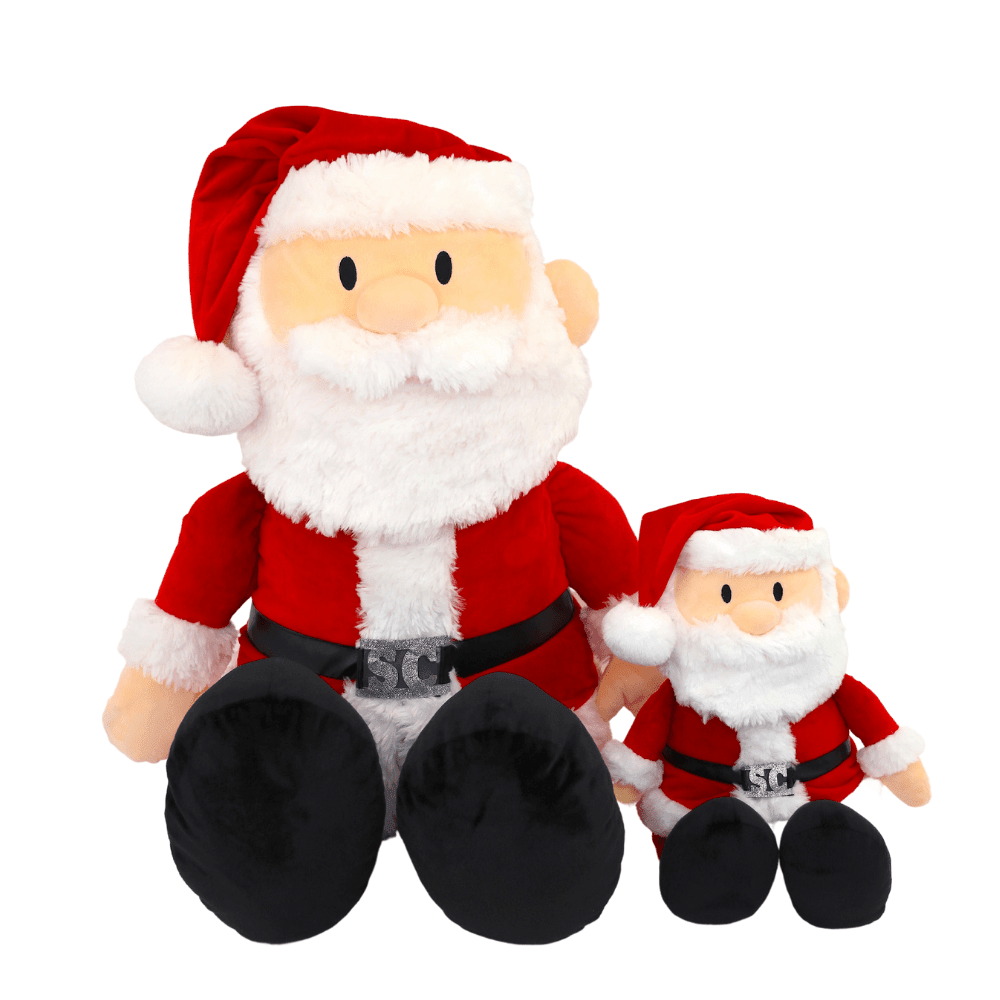 Plushible Seasonal & Holiday Decorations 12 Inch 12 Inch Inch Santa Plush Bling on belt