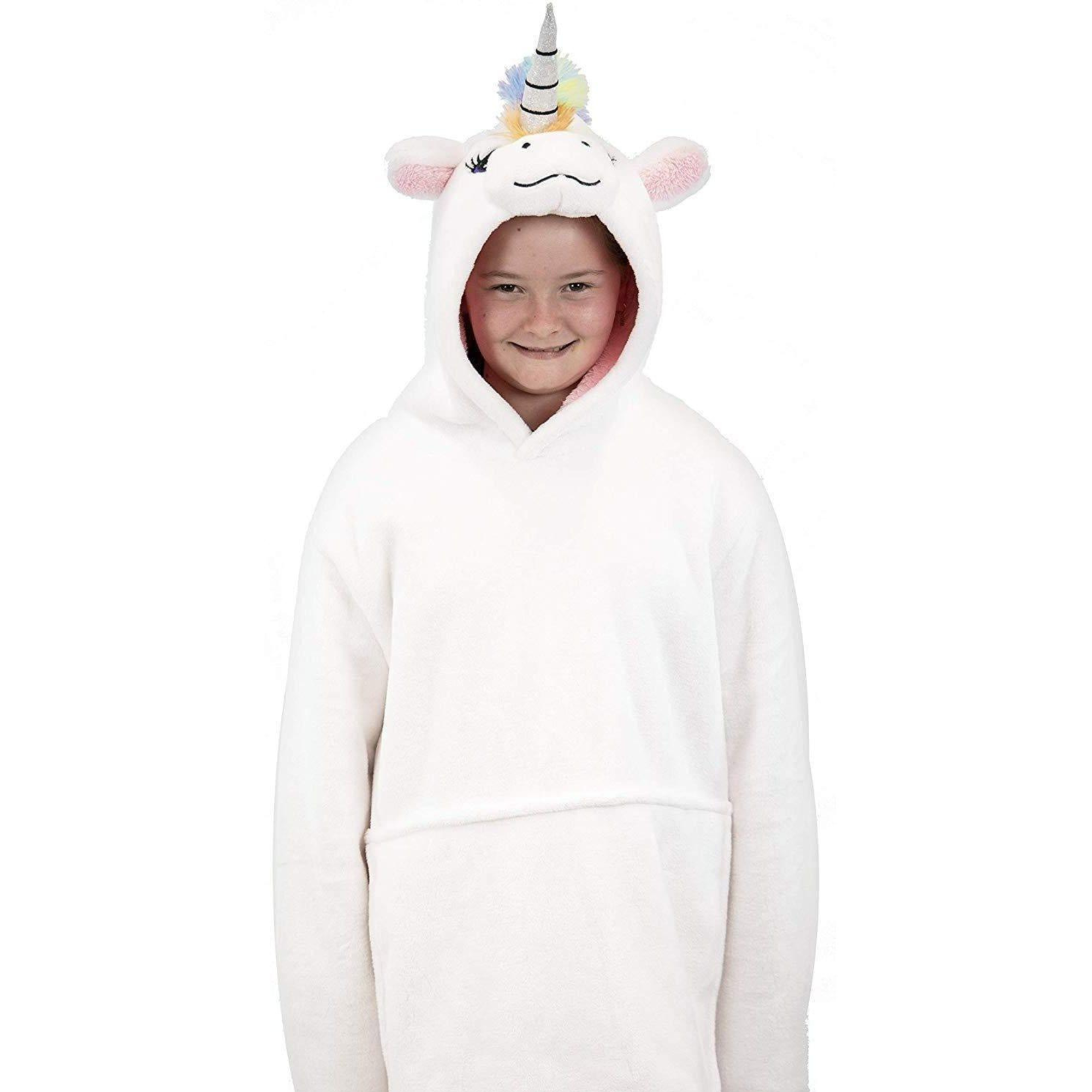 Unicorn Blanket Hoodie | Soft Wearable Blanket for Kids & Adults