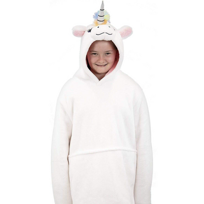 Unicorn Blanket Hoodie | Soft Wearable Blanket for Kids & Adults