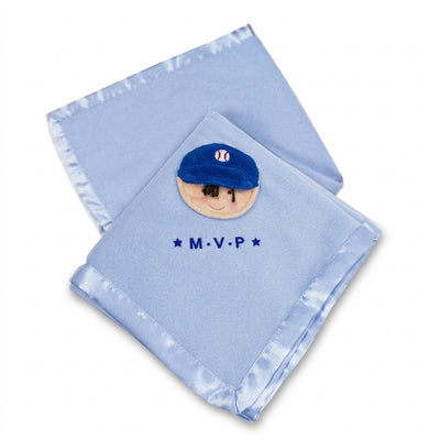 29in Blue Babyville Slugger Blanket by North American Bear Company