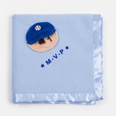 29in Blue Babyville Slugger Blanket by North American Bear Company