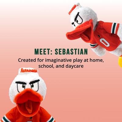 University of Miami Sebastian The Ibis 14 Inch Plush Figure