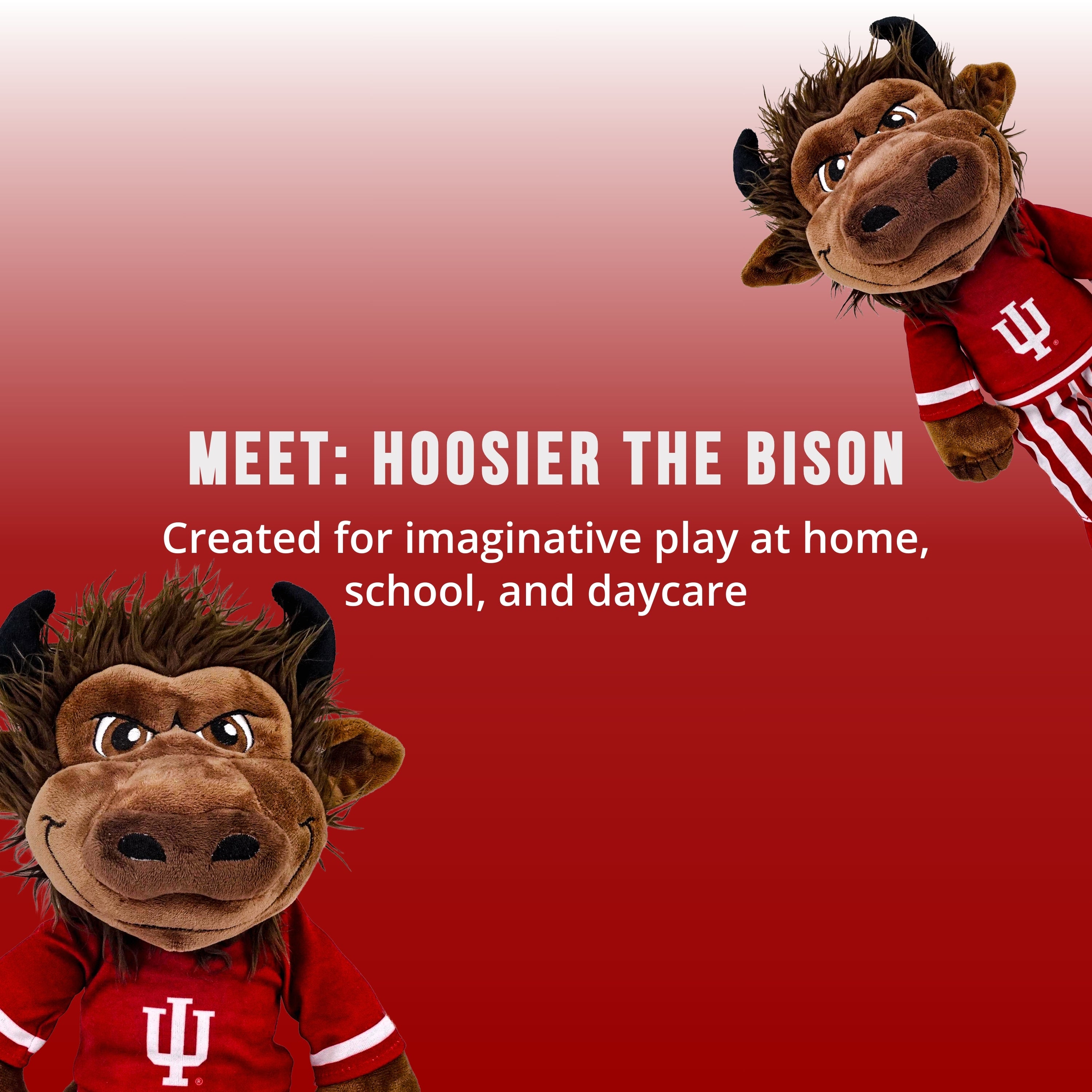 Indiana University Hoosier The Bison 14 Inch Rag Doll